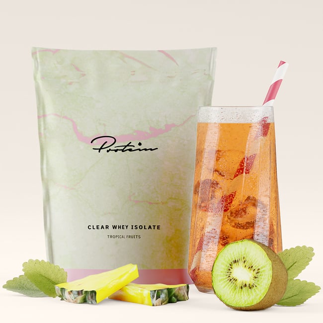 Protein.com Clear Whey Proteinpulver Tropical Fruits 300 g