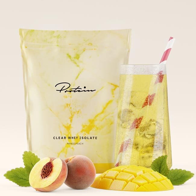 Protein.com Clear Whey Proteinpulver Mango Peach 300 g