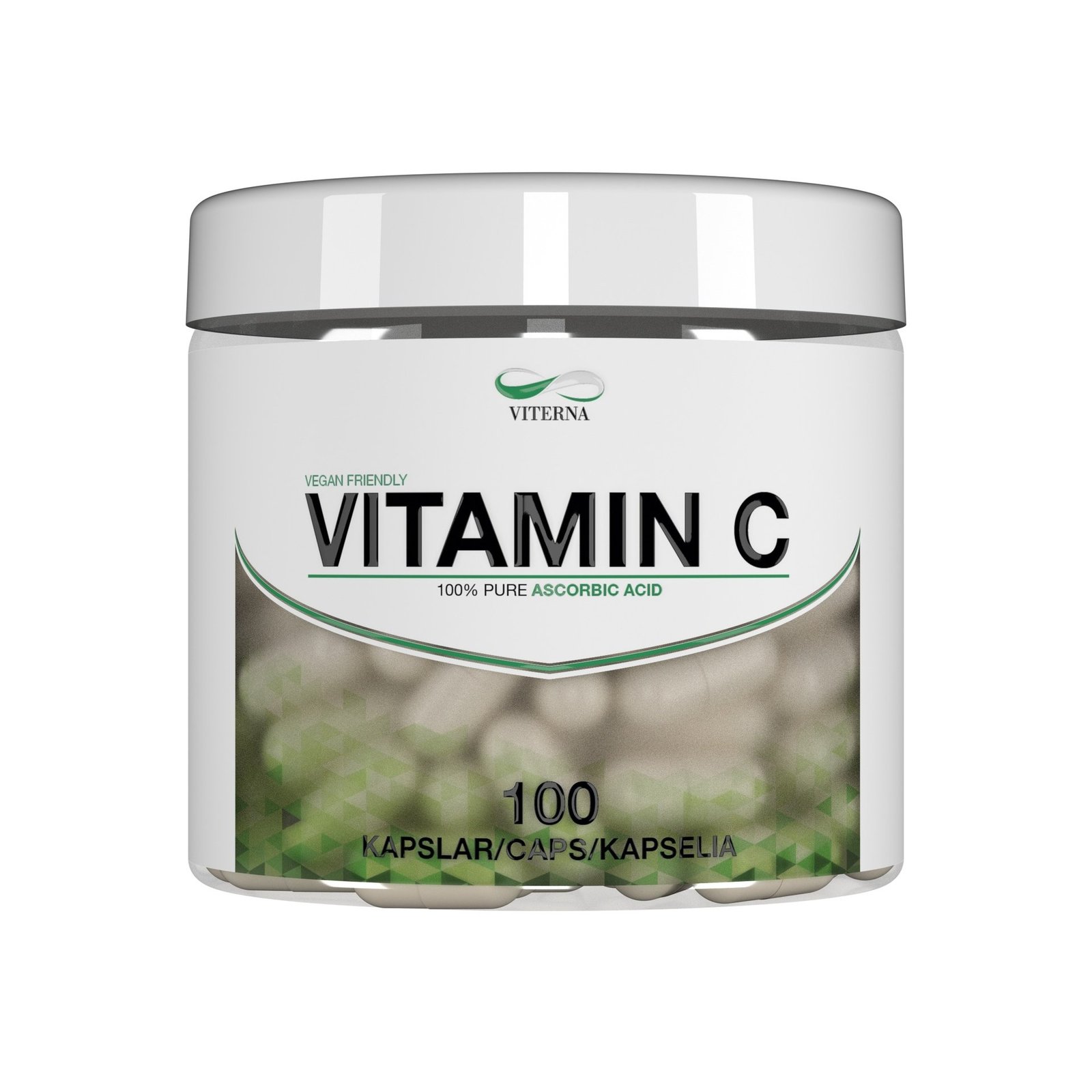 Viterna Vitamin C 500mg Vegan 100 kapslar