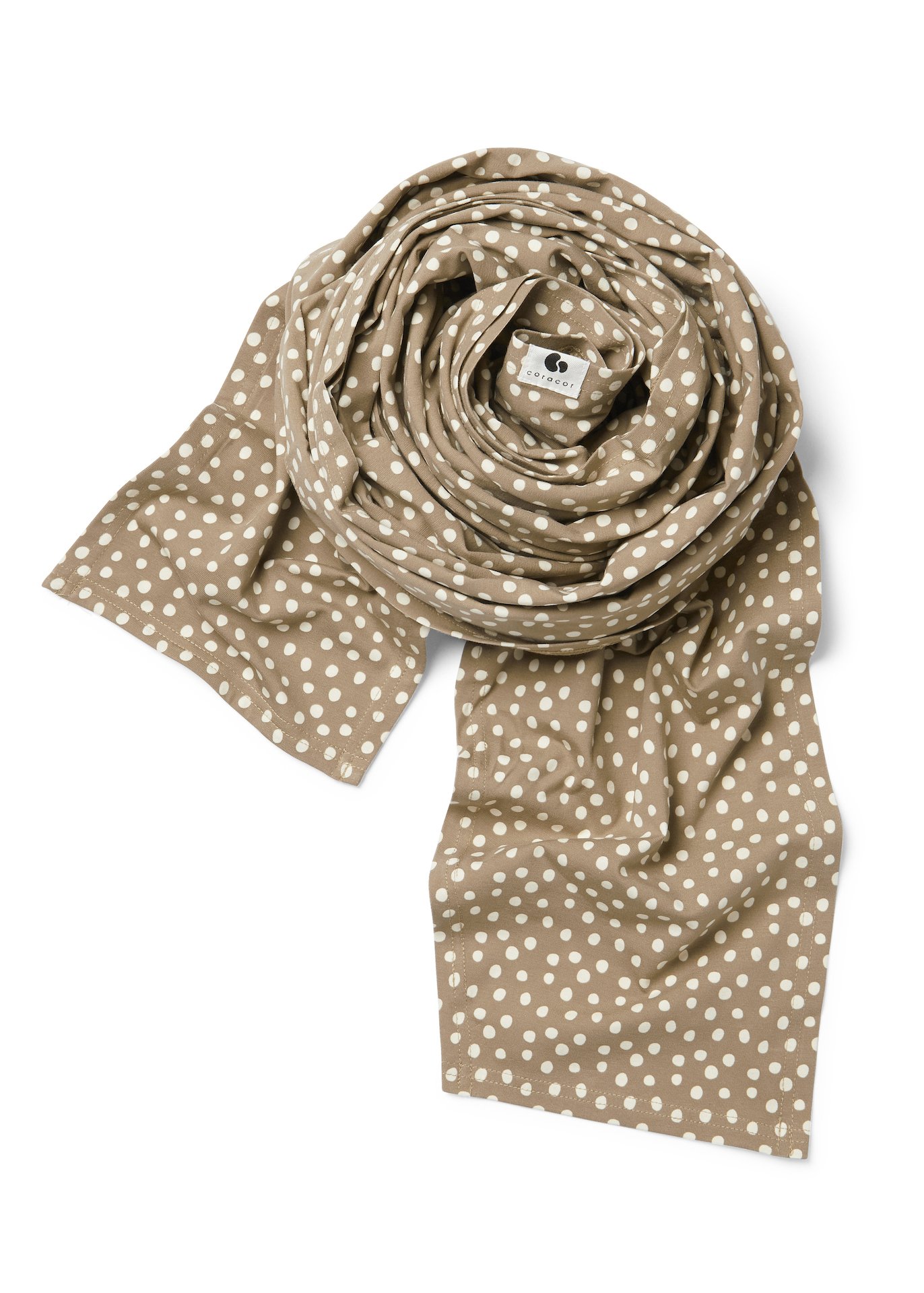 Coracor Big Dot Taupe Bärsjal