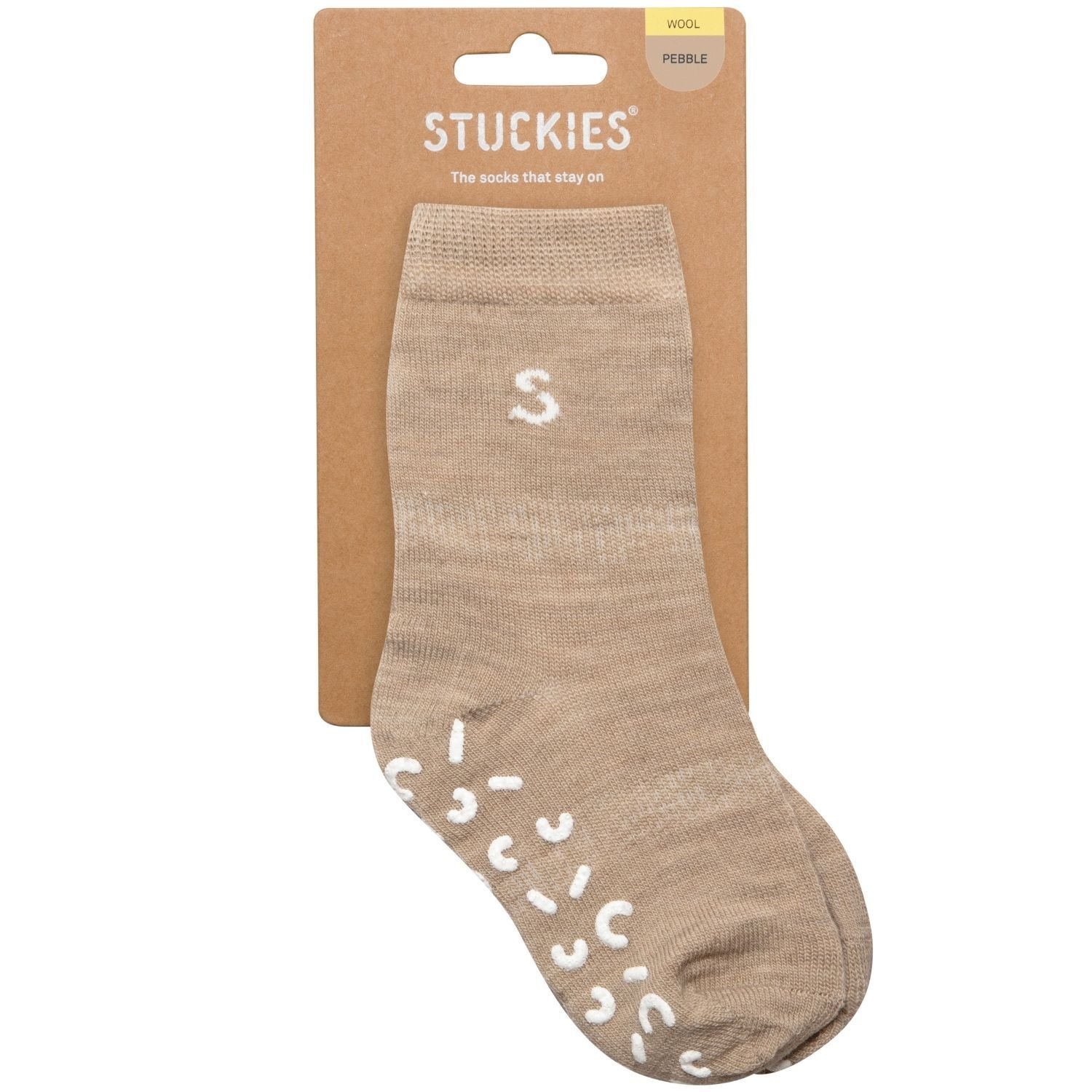 Stuckies Ullstrumpor Pebble 16/18 Anti-Slip 1-pack