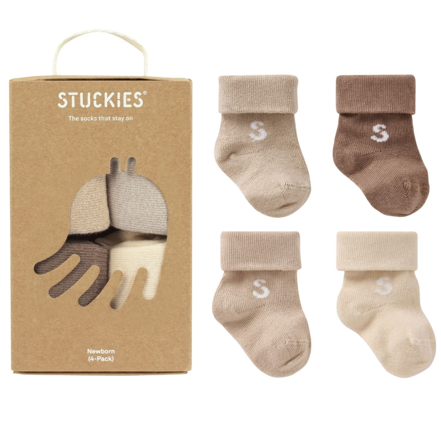 Stuckies Strumpor för nyfödd Doe 4-pack