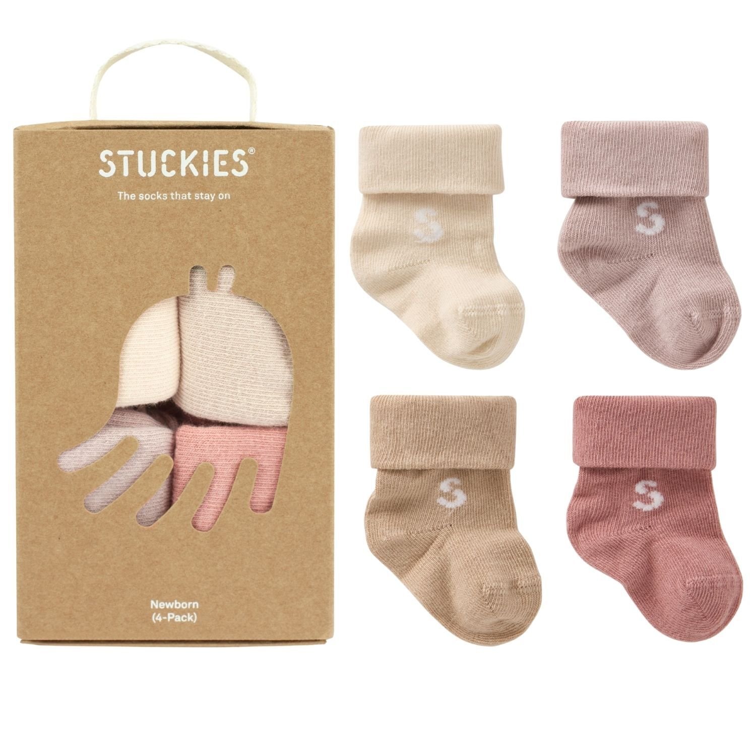 Stuckies Strumpor för nyfödd Blossom 4-pack