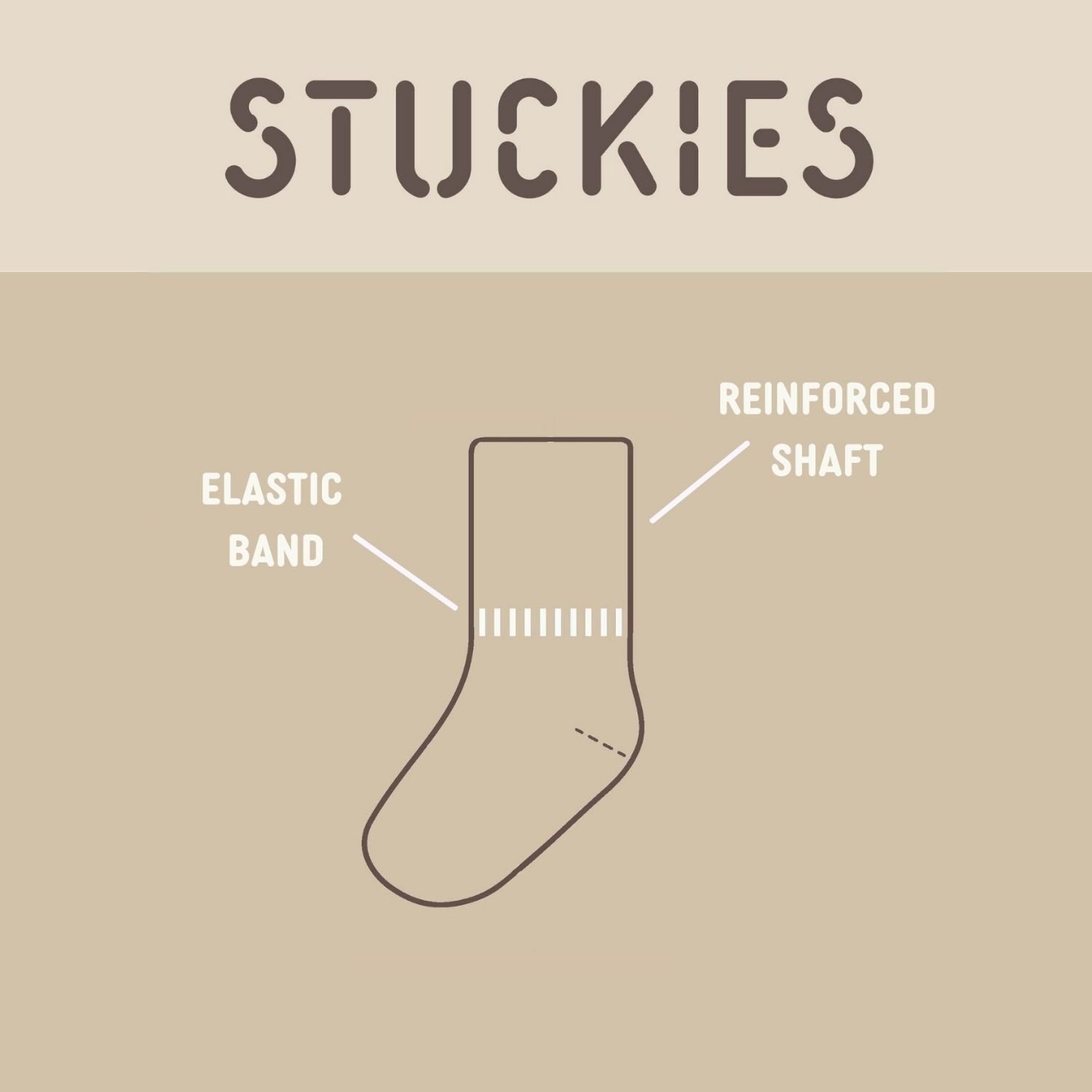 Stuckies Strumpor för nyfödd Basics 4-pack
