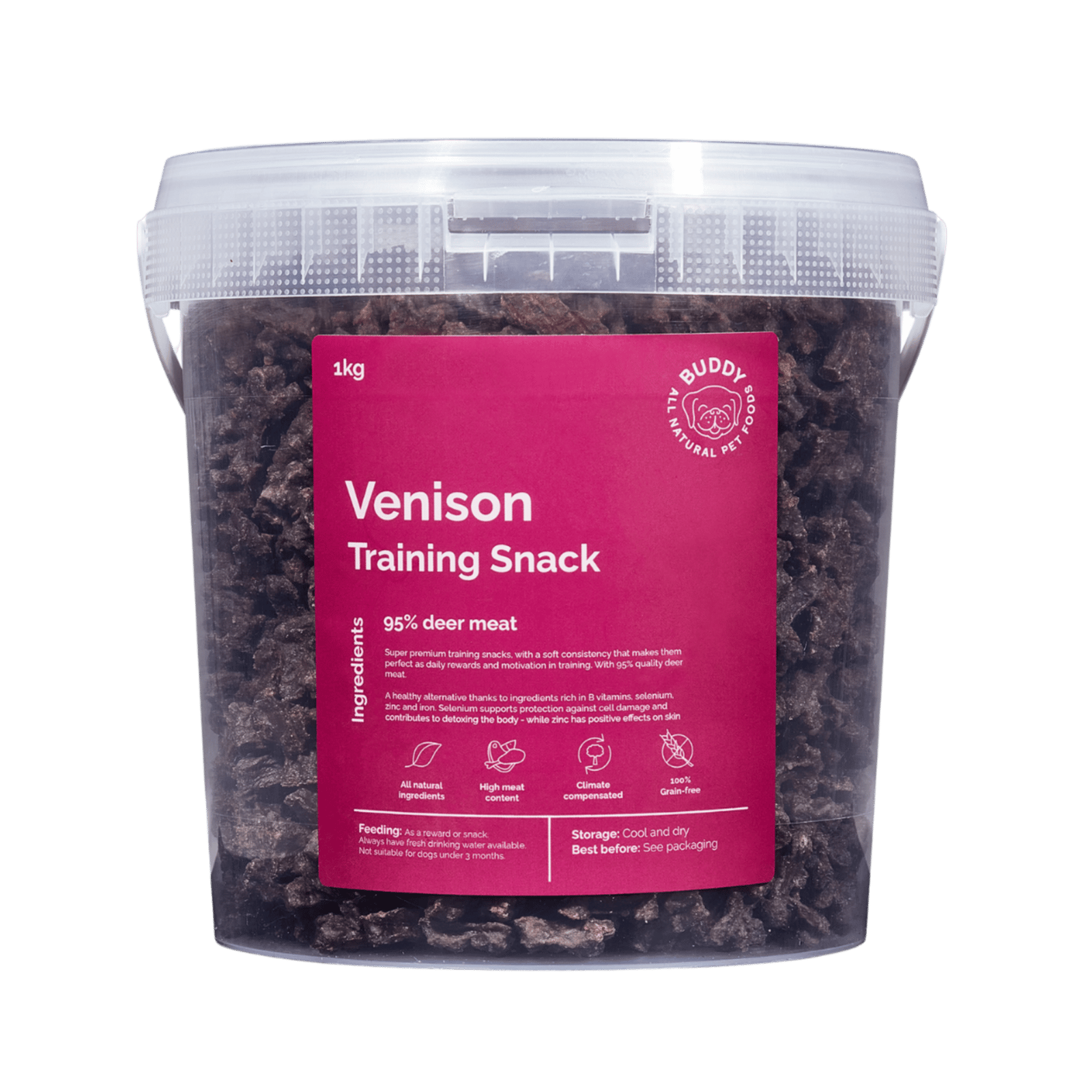 Buddy Pet Foods Venison Training Snack 1 kg