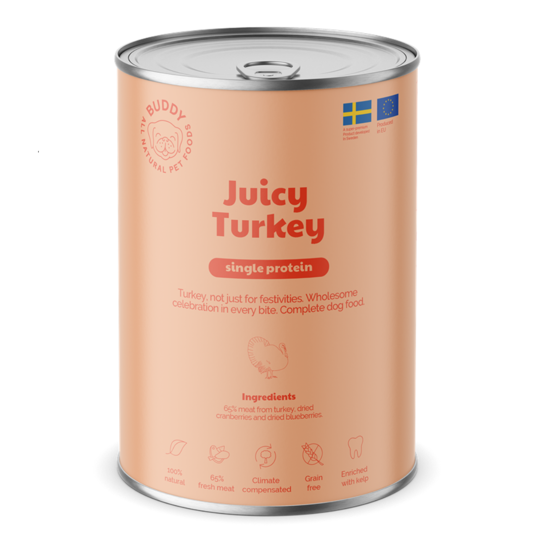 Buddy Pet Foods Juicy Turkey 400 g