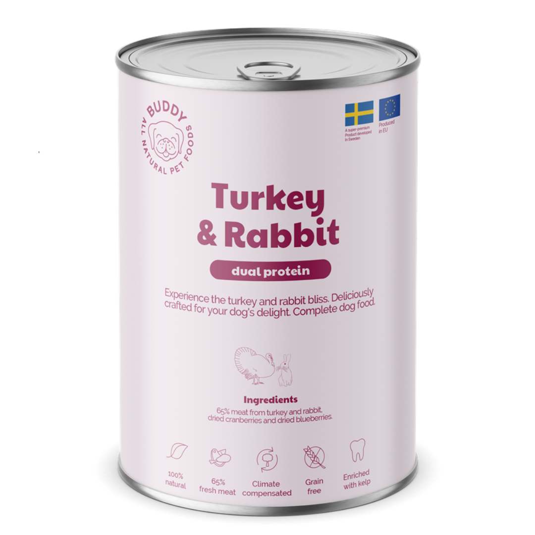 Buddy Pet Foods Turkey & Rabbit 400 g