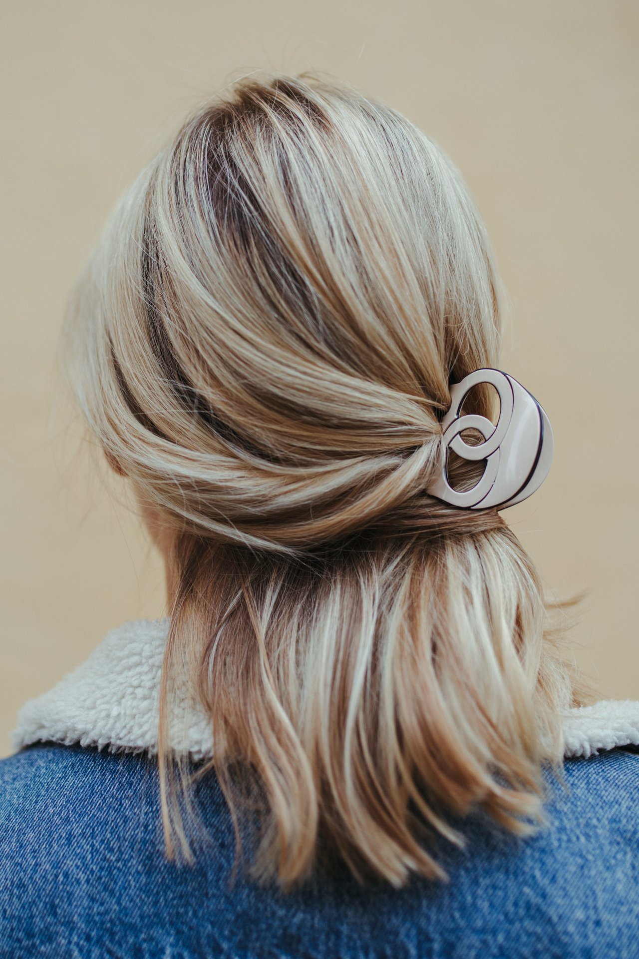 ByBarb Mindre Hårklämma Coco Vit 1 st