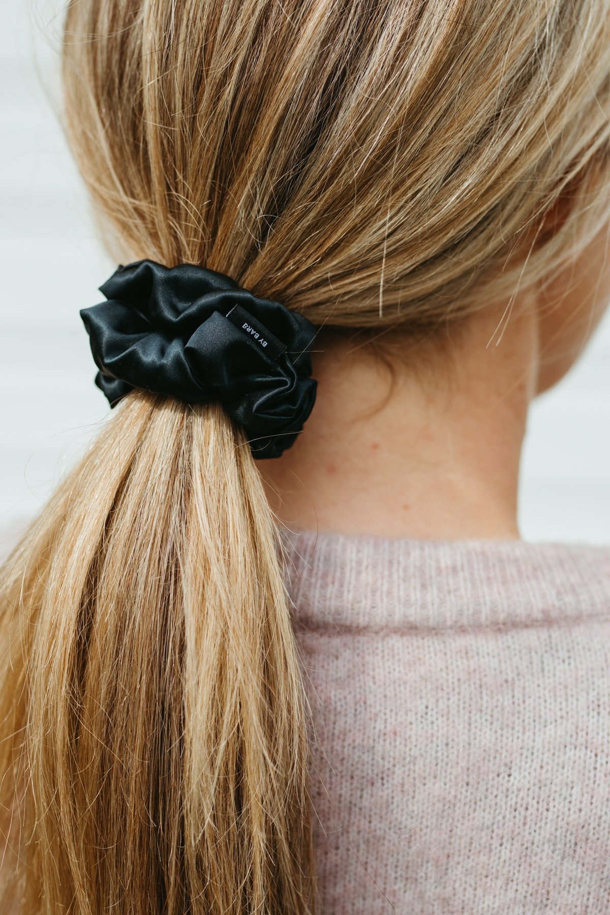 ByBarb Sidensnodd Stor Svart 1 st