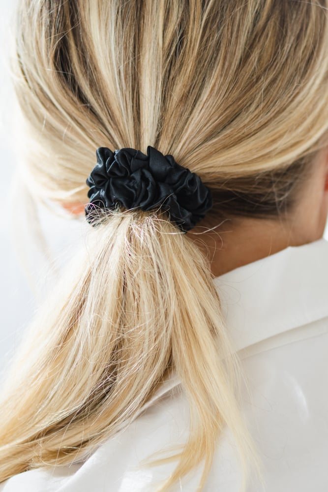 ByBarb Tunn Sidensnodd Svart 1 st