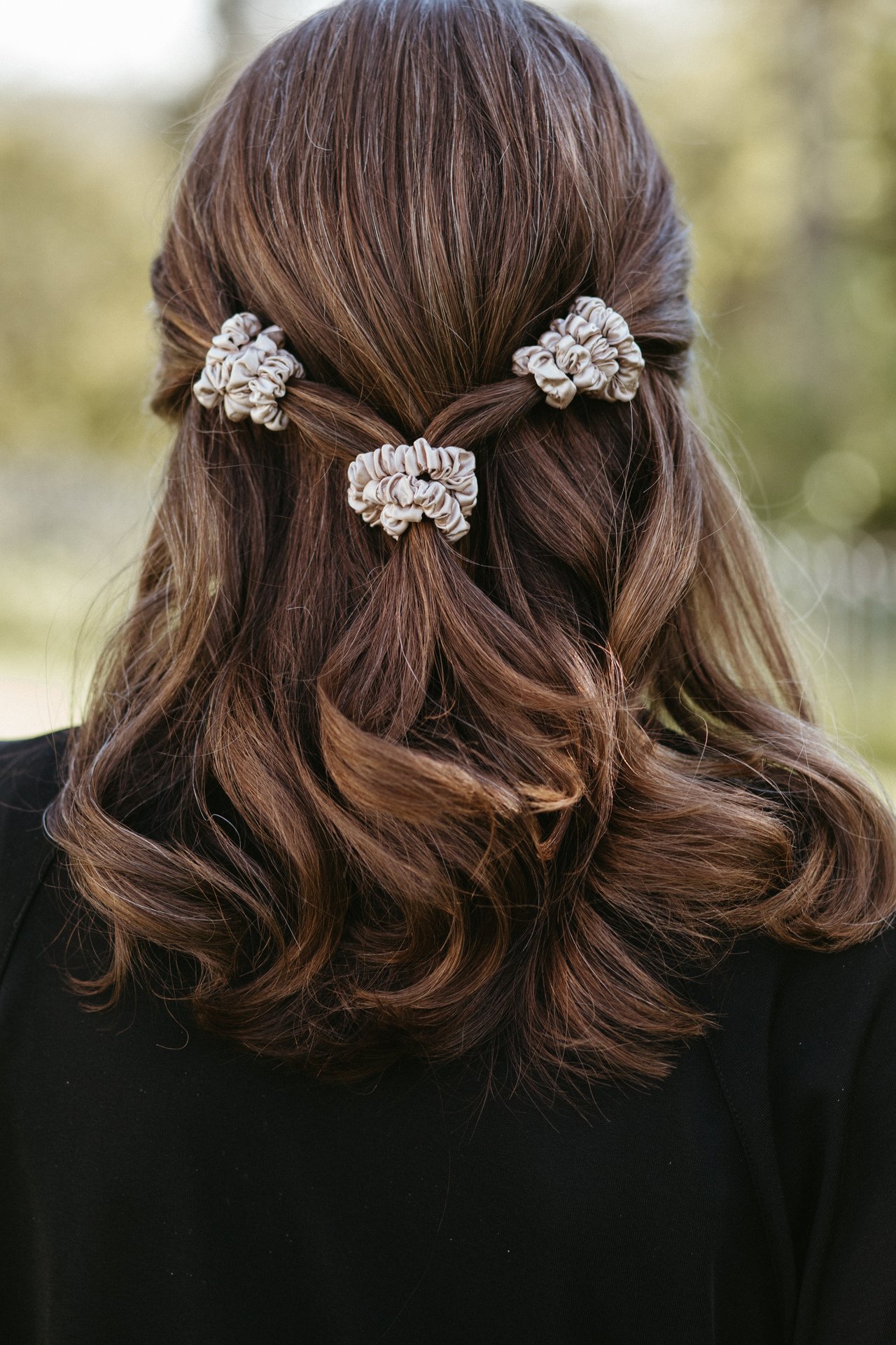 ByBarb Tunn Sidensnodd Beige 1 st