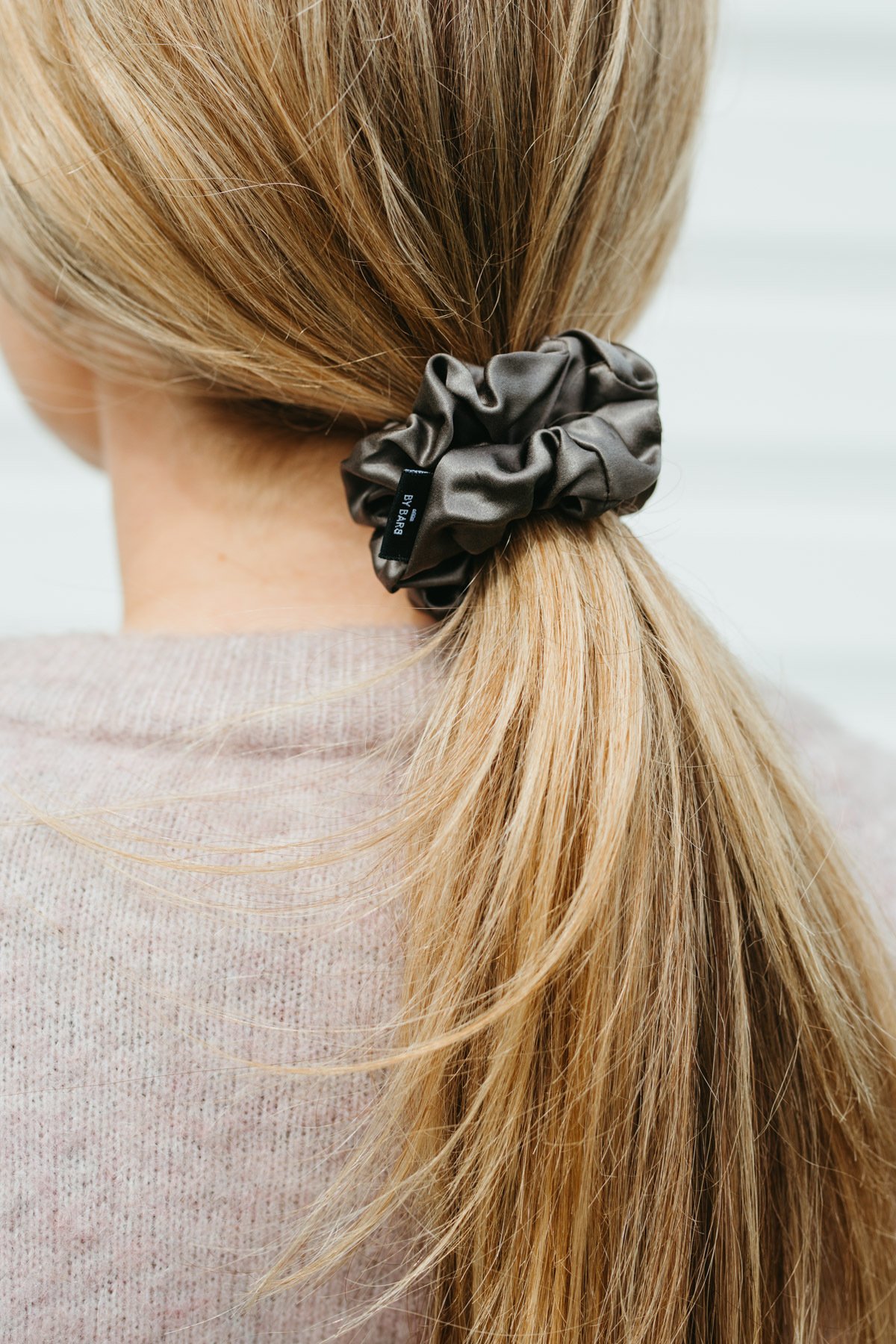 ByBarb Sidensnodd Stor Mörkgrå 1 st