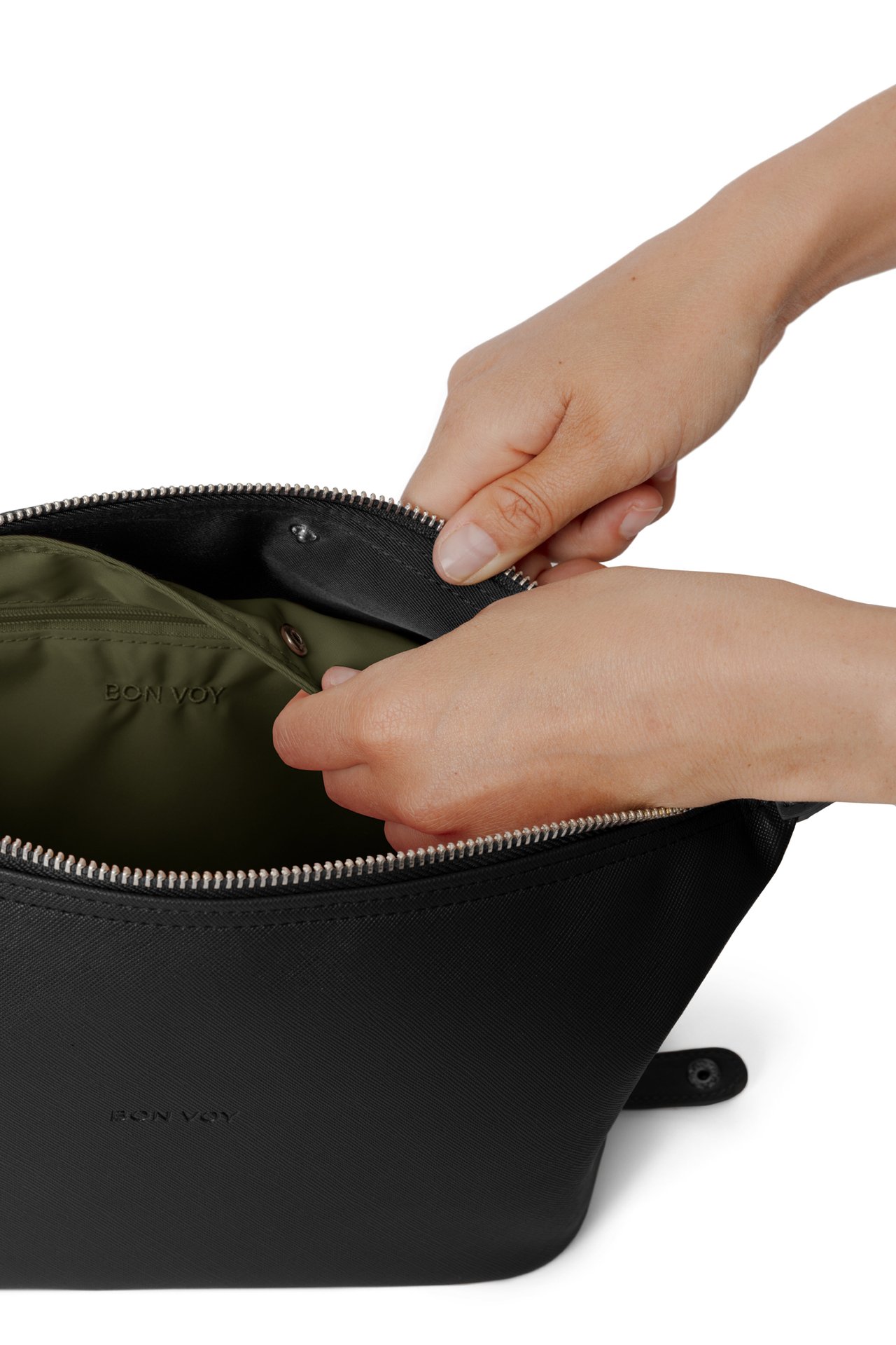 Bon Bags Weekend Toiletry Bag Medium Svart/Grön 1 st