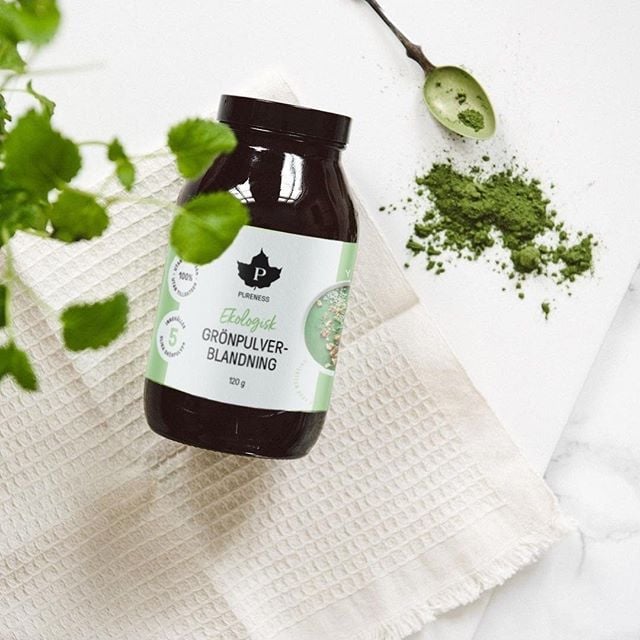 Pureness Premium Grönpulverblanding + Mjölksyrabakterier 120g