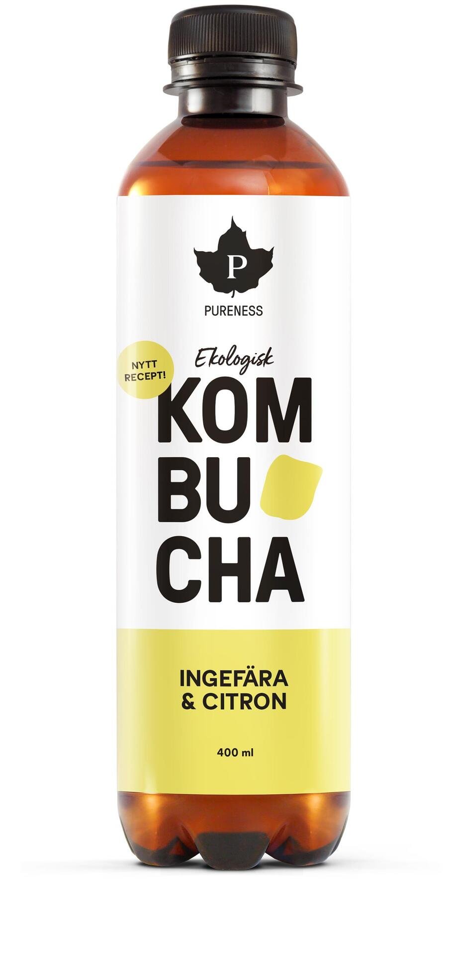 Pureness Kombucha Ingefära & Citron EKO 400 ml