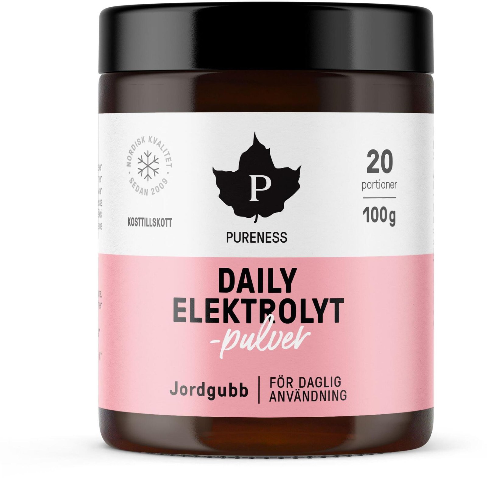 Pureness Daily Elektrolytpulver Jordgubb 100 g