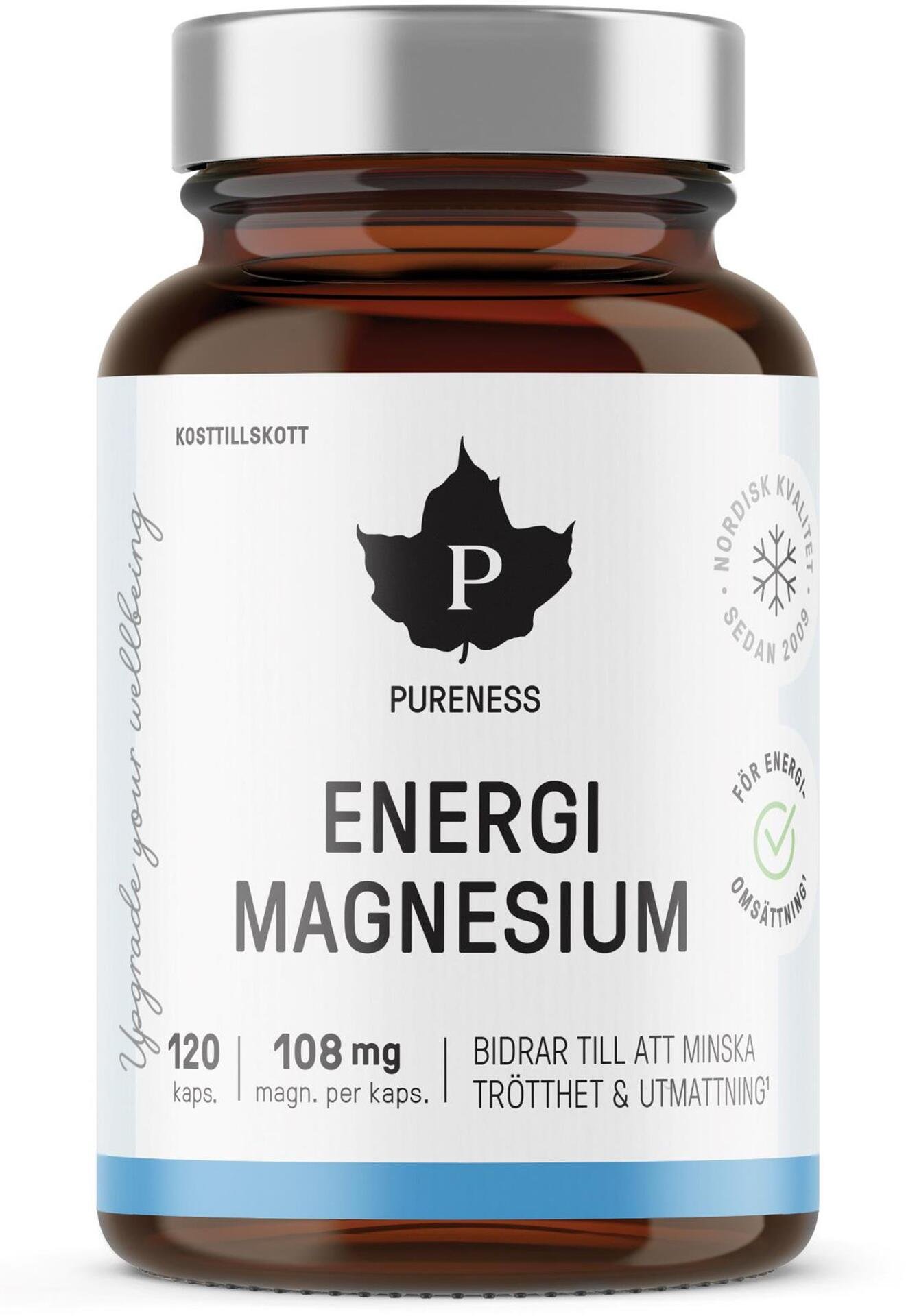 Pureness Energi Magnesium 120 kapslar