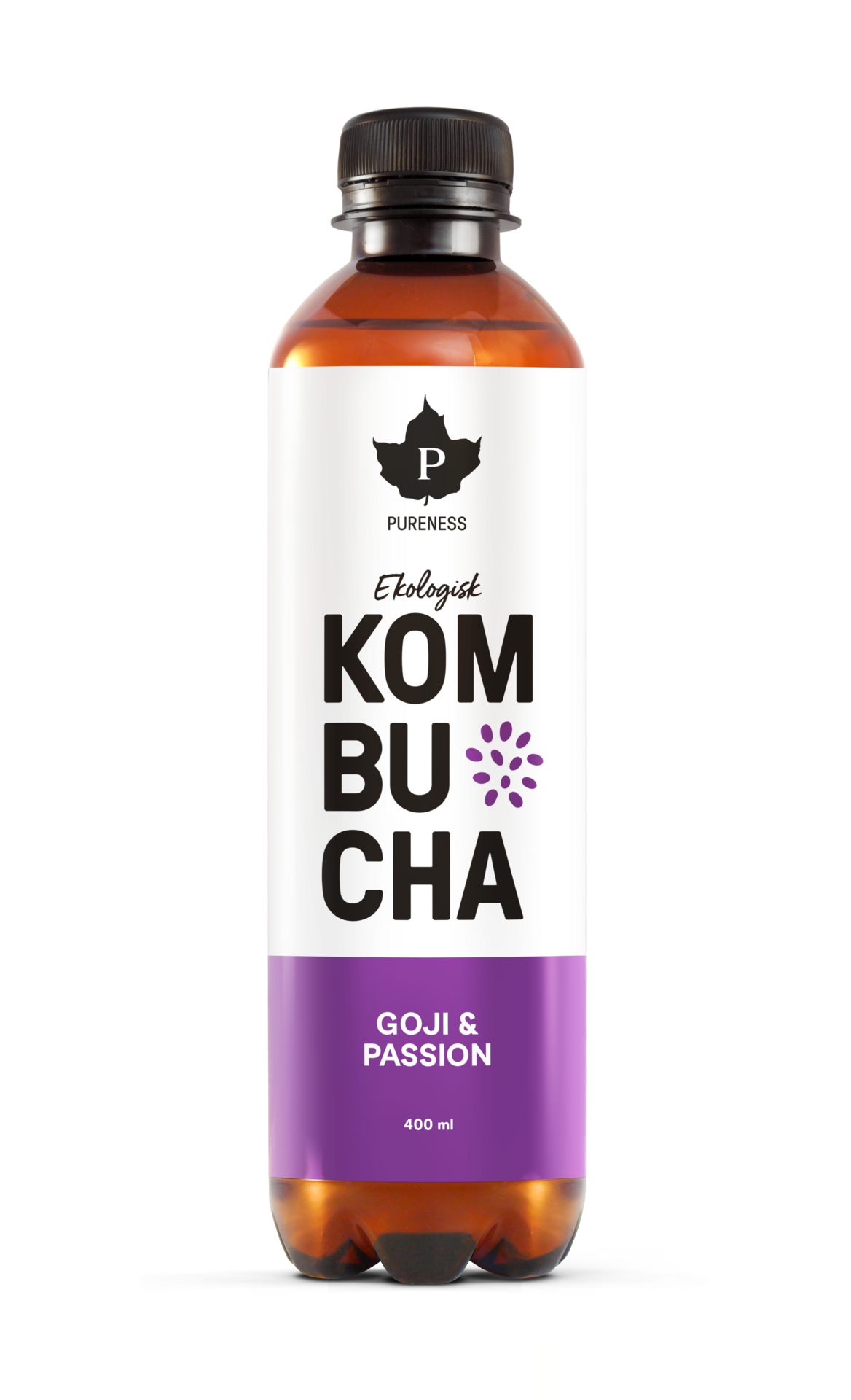 Pureness Ekologisk Kombucha Goji & Passionsfrukt 400 ml