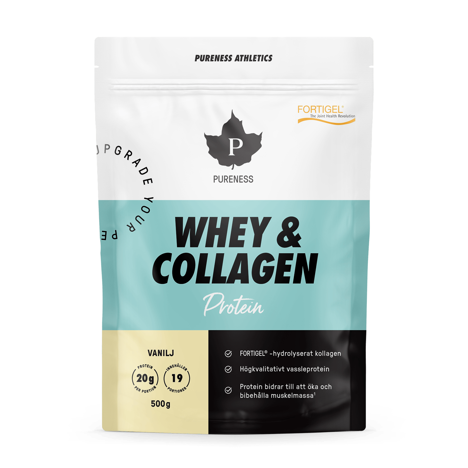 Pureness Athletics Whey & Collagen Vanilj - 500 g