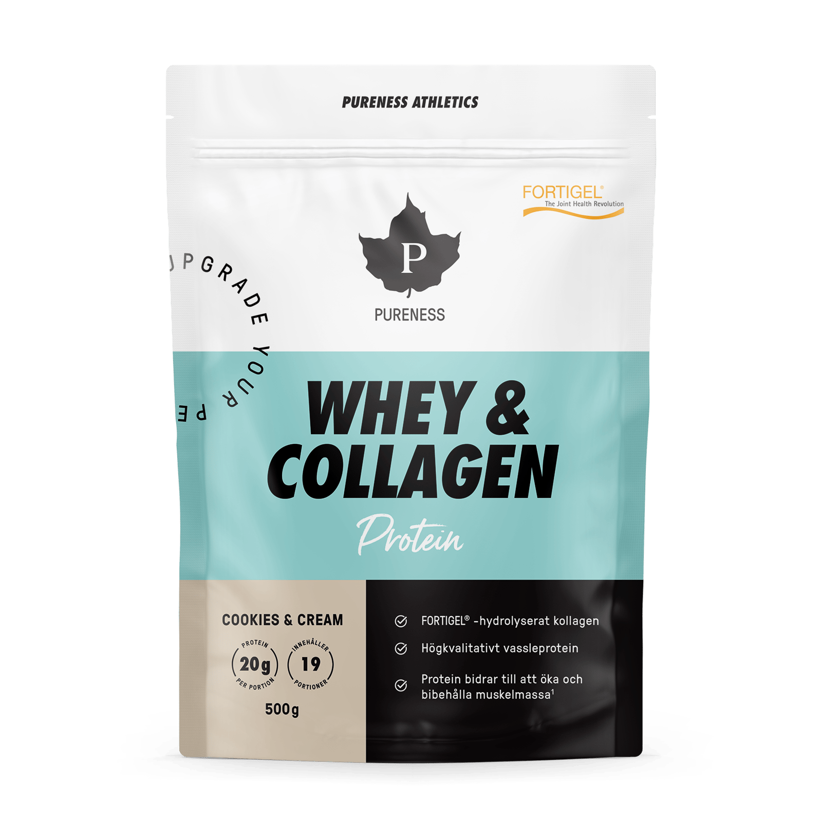 Pureness Athletics Whey & Collagen Cookies & Cream - 500 g