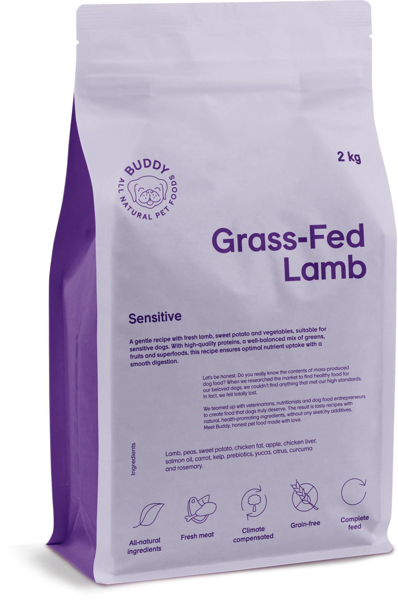 Buddy Pet Foods Grass-Fed Lamb 2 kg