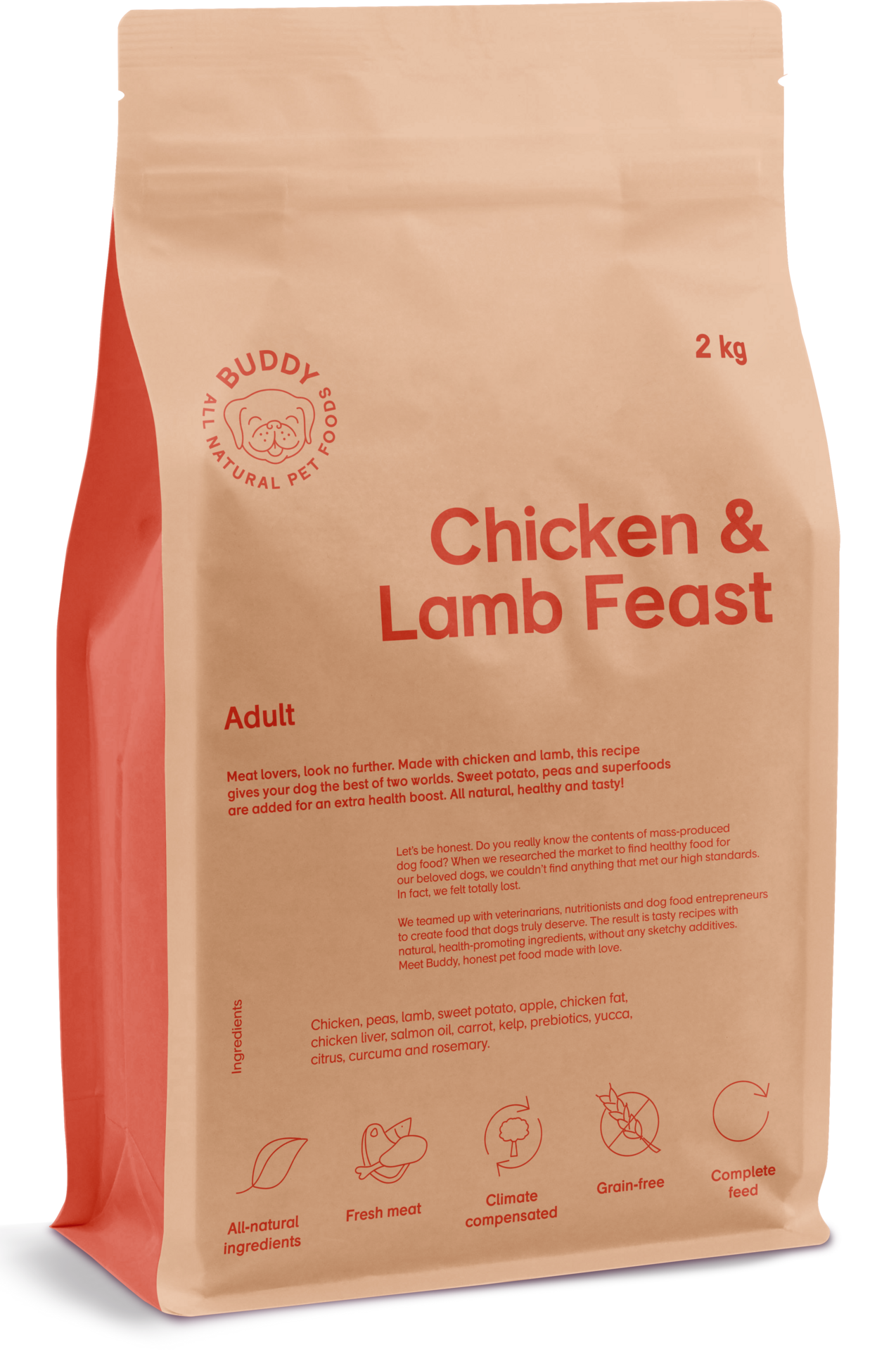 Buddy Pet Foods Chicken + Lamb Feast 2 kg