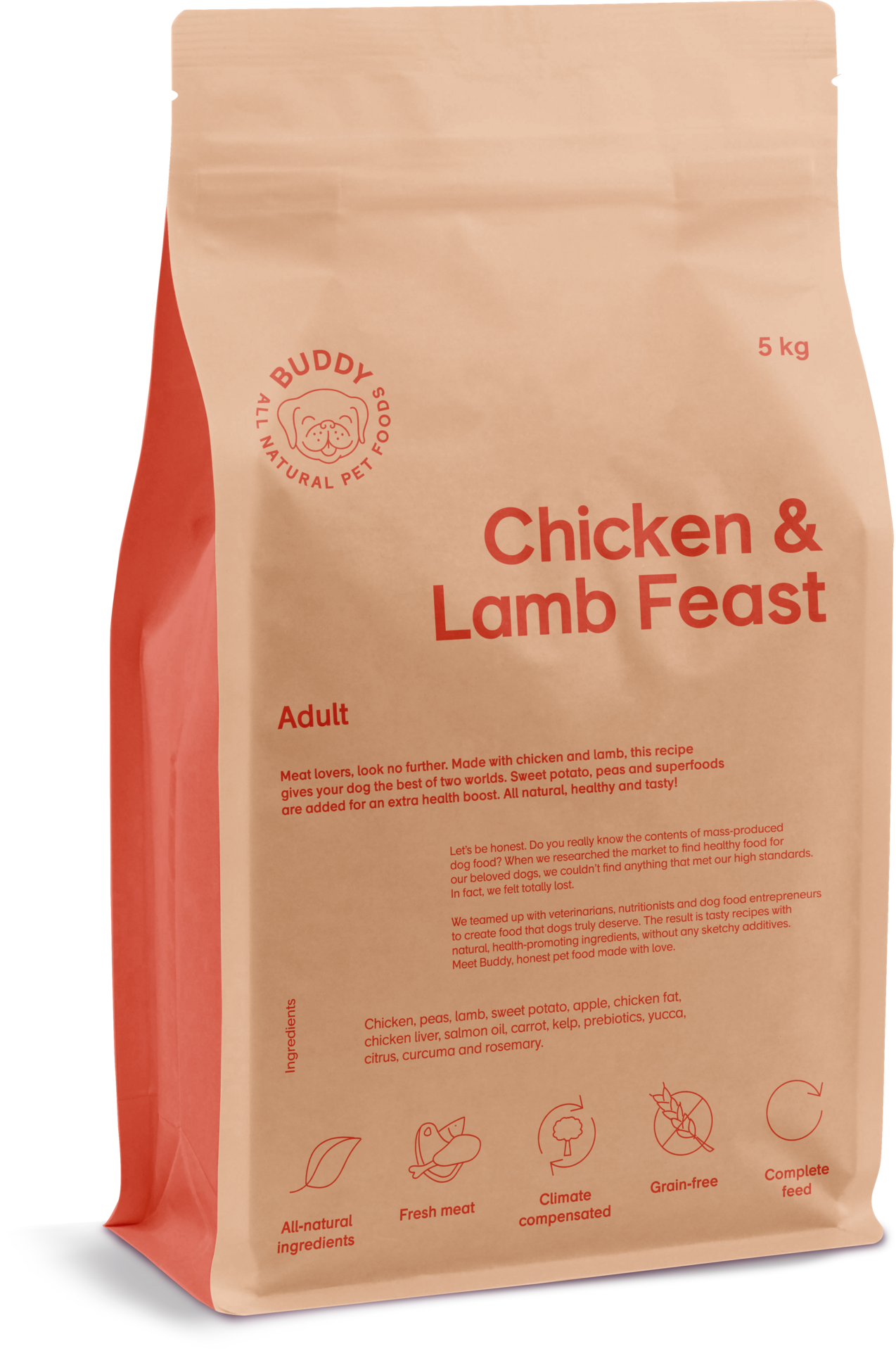 Buddy Pet Foods Chicken + Lamb Feast 5 kg