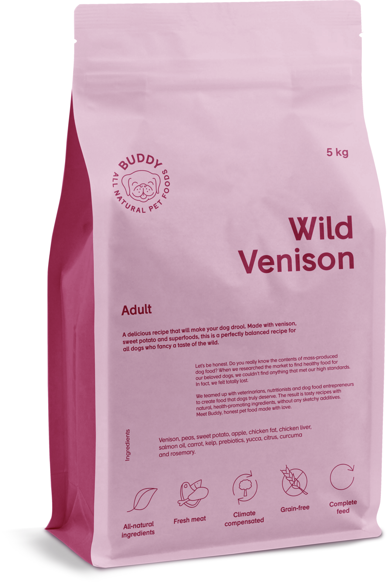 Buddy Pet Foods Wild Venison 5 kg