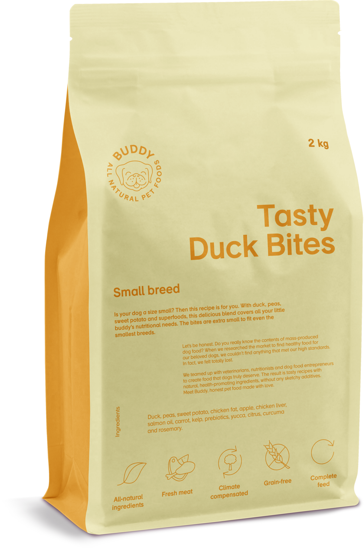 Buddy Pet Foods Tasty Duck Bites 2 kg