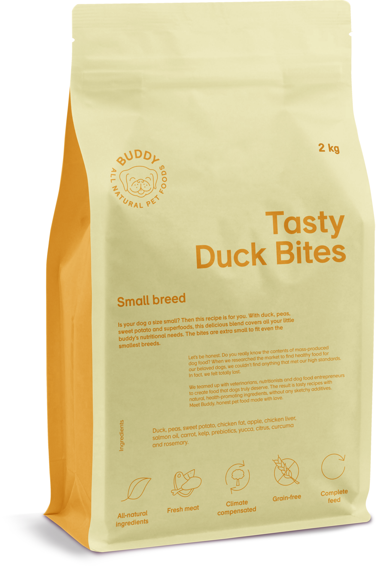 Buddy Pet Foods Tasty Duck Bites 2 kg