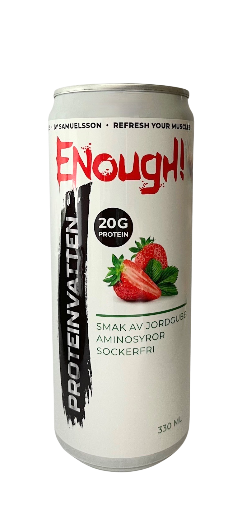 Enough Proteinvatten Jordgubb 330 ml