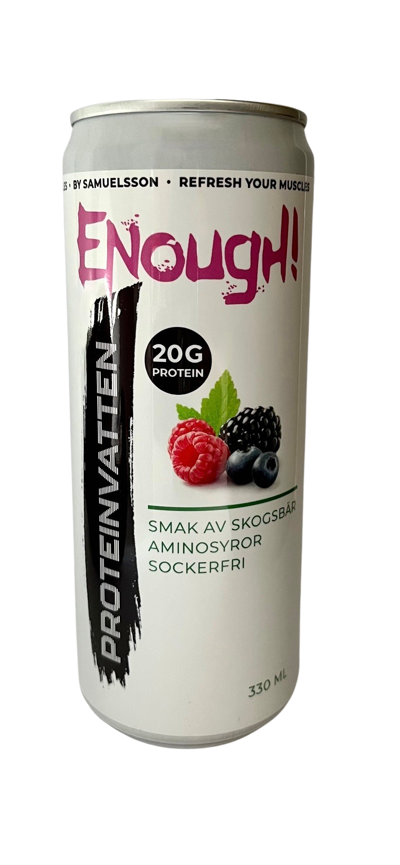 Enough Proteinvatten Skogsbär 330 ml