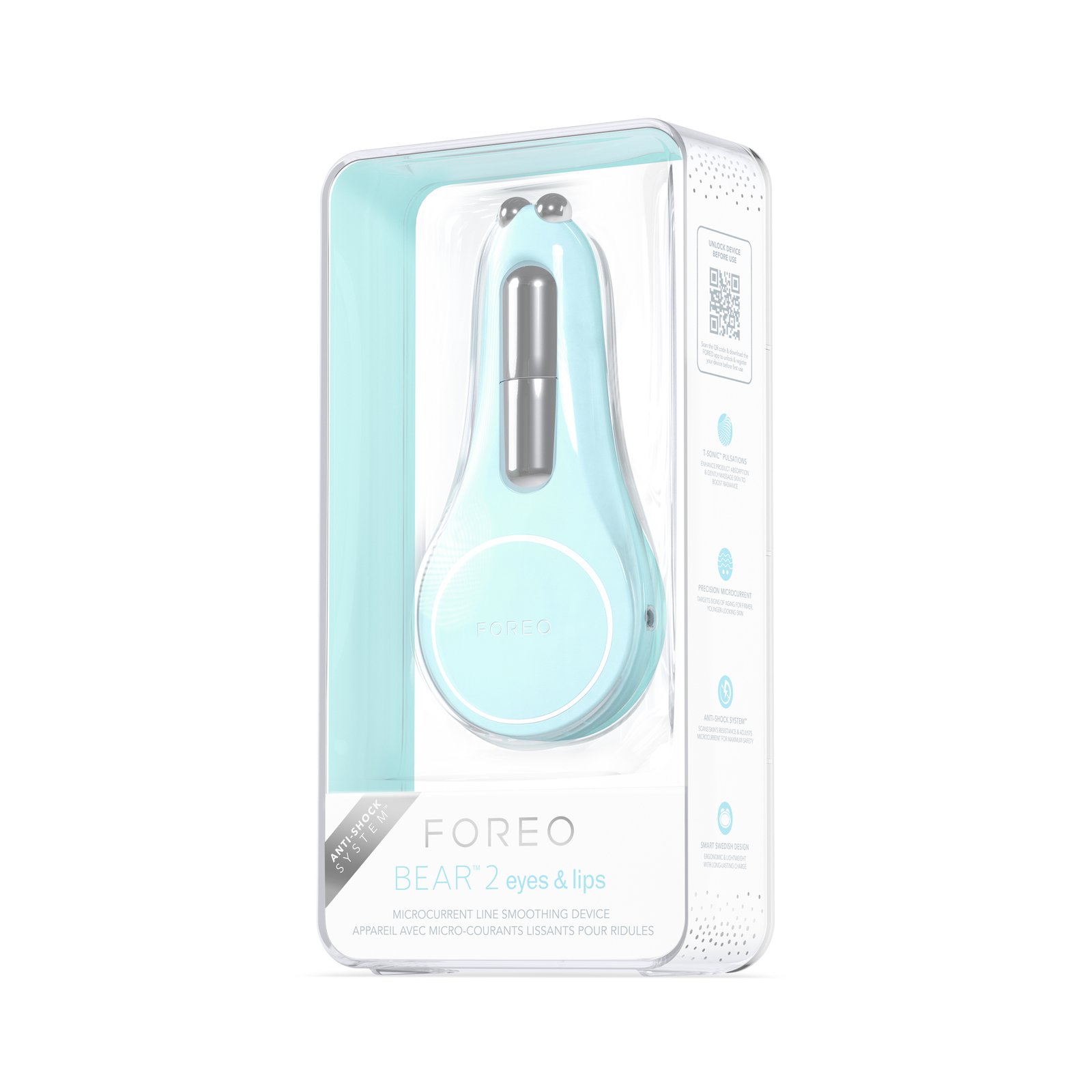 FOREO BEAR™ 2 eyes & lips Arctic Blue