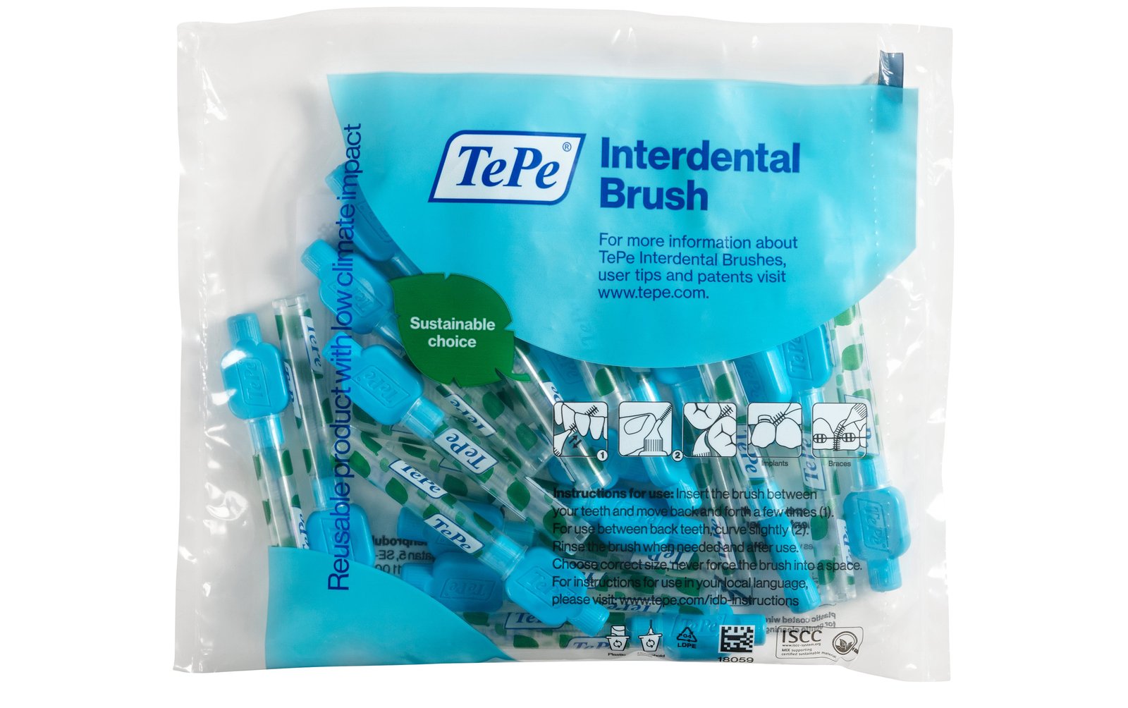 TePe Mellanrumsborste Blå 0,6 mm 20-pack