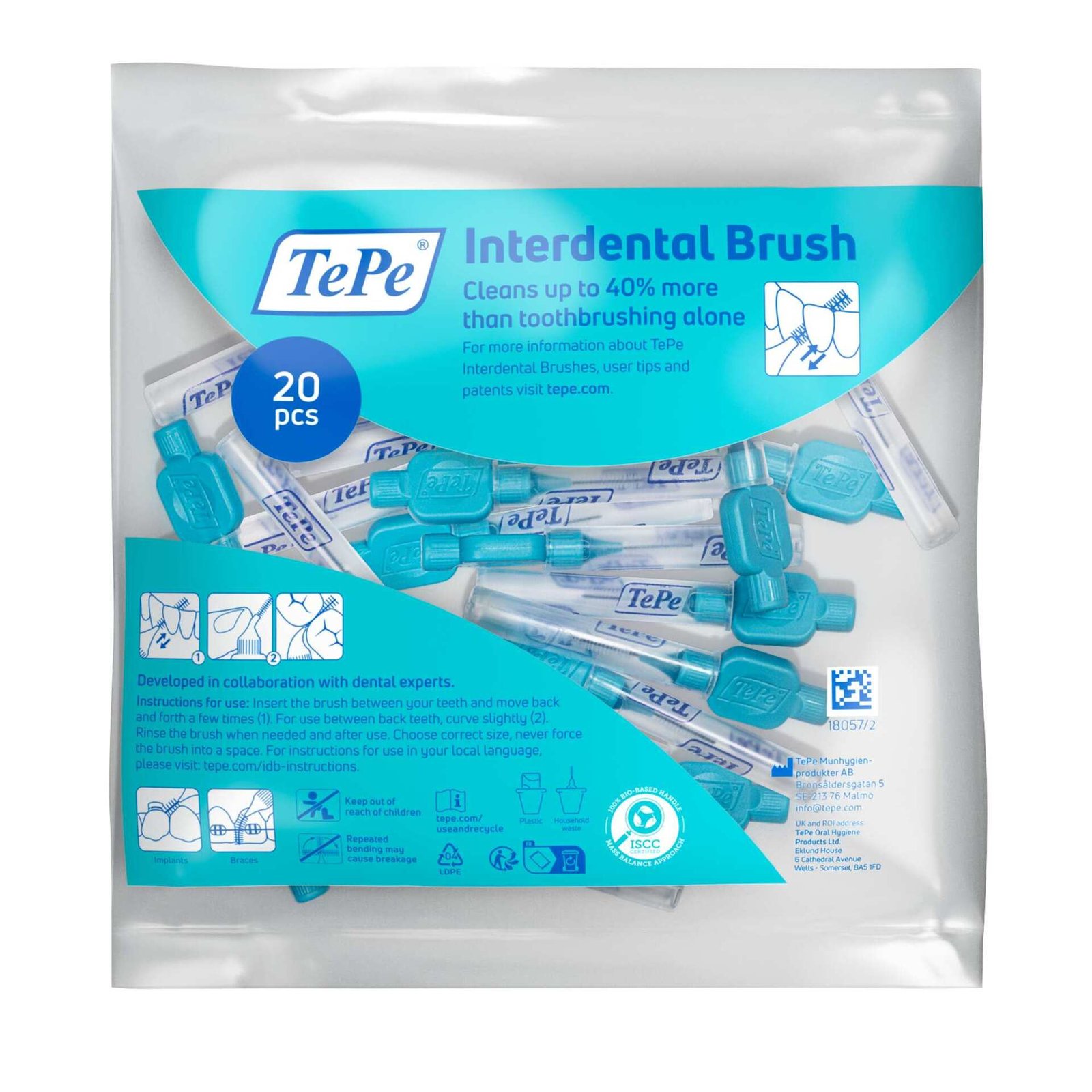 TePe Mellanrumsborste Blå 0,6 mm 20-pack