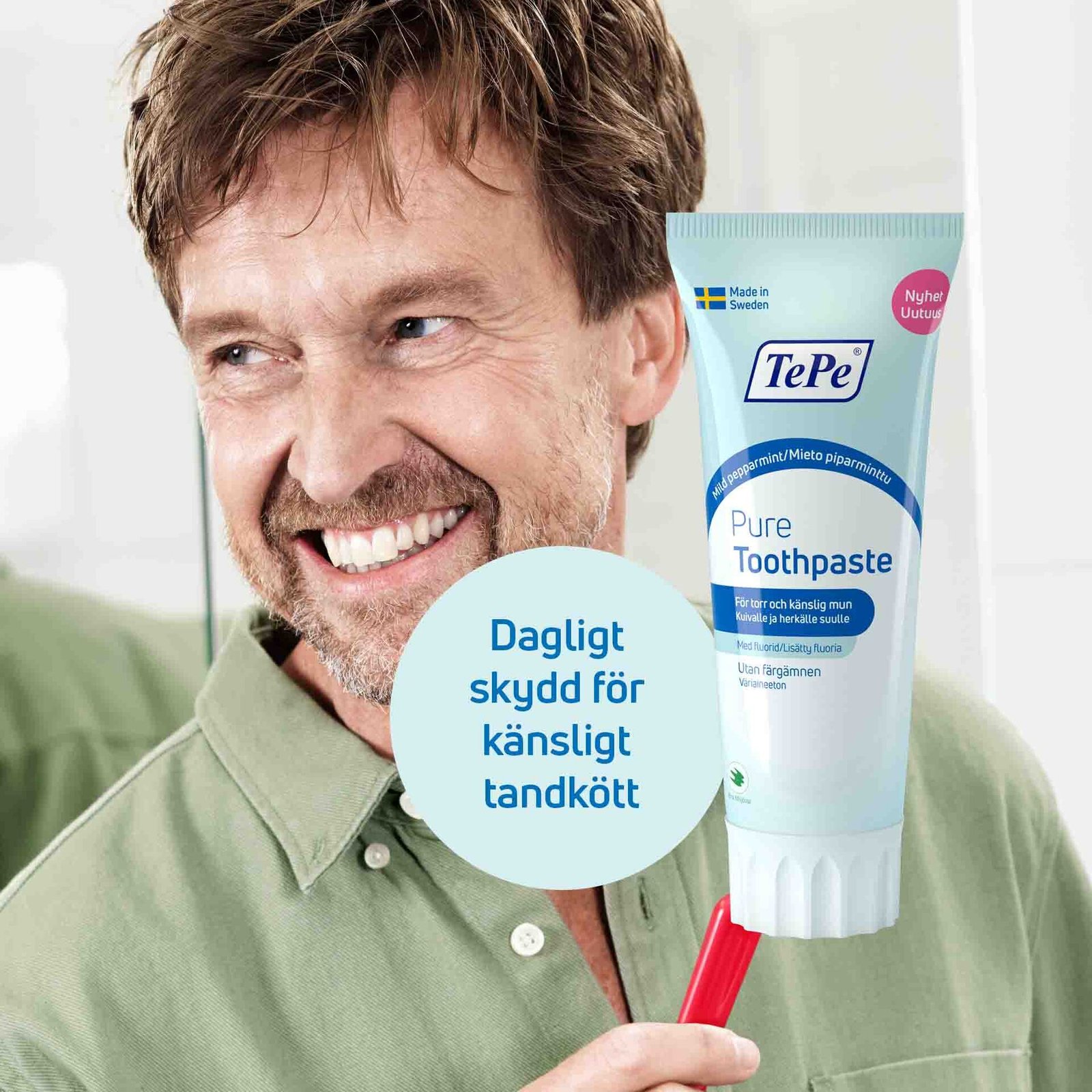 TePe Pure Toothpaste Mild Peppermint 75 ml