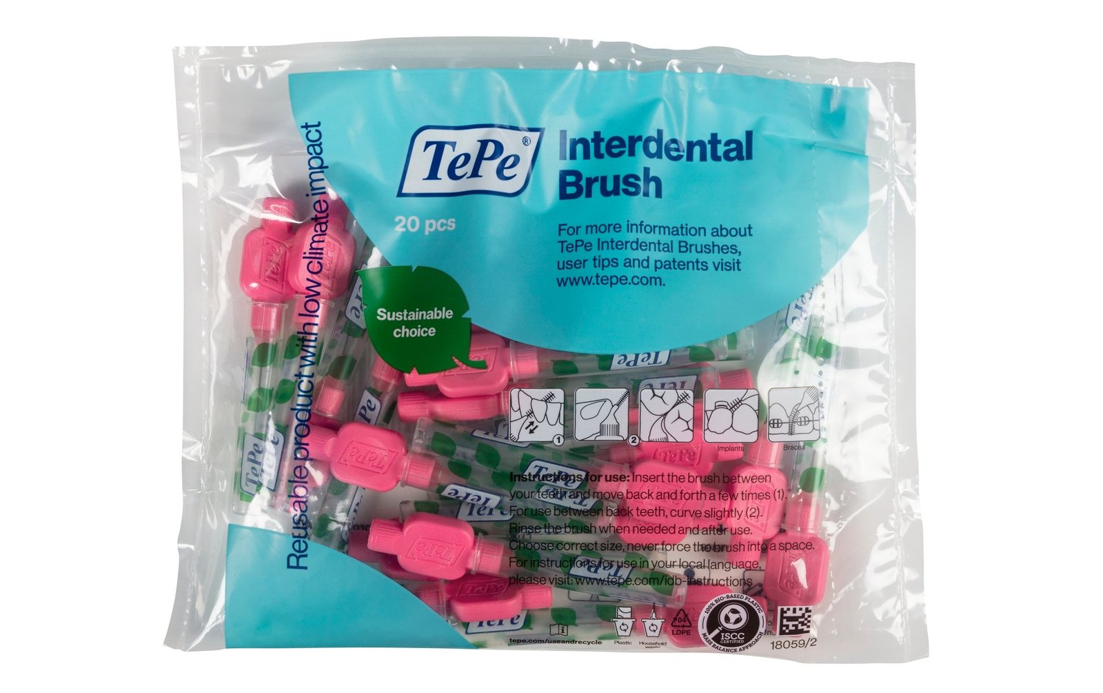 TePe Mellanrumsborste Original 0,4mm Rosa 20 st