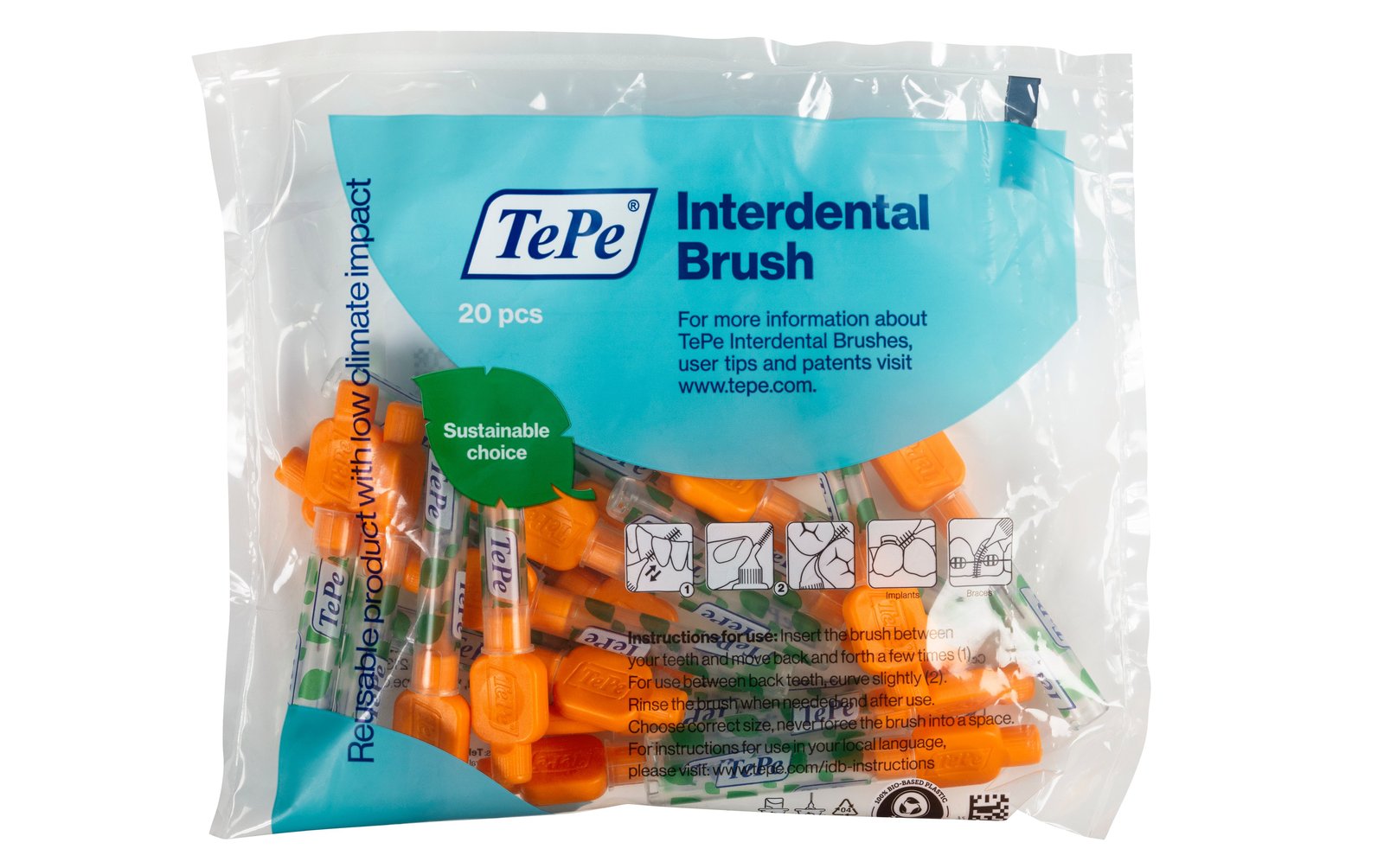 TePe Mellanrumsborste Original 0,45mm Orange 20 st