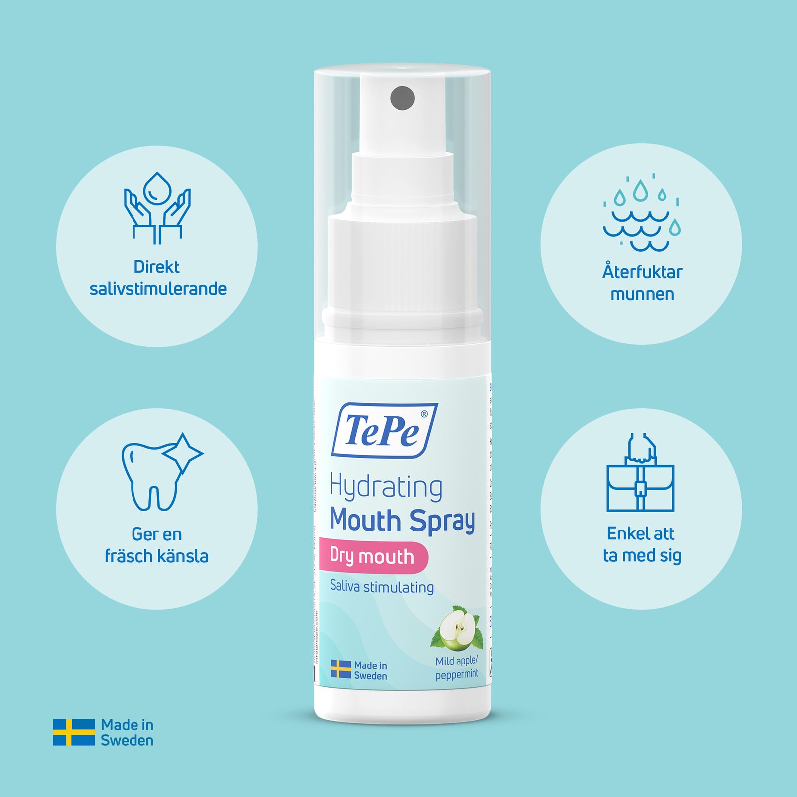 Tepe Hydrating Mouth Spray Mild Äpple/Pepparmint 50 ml