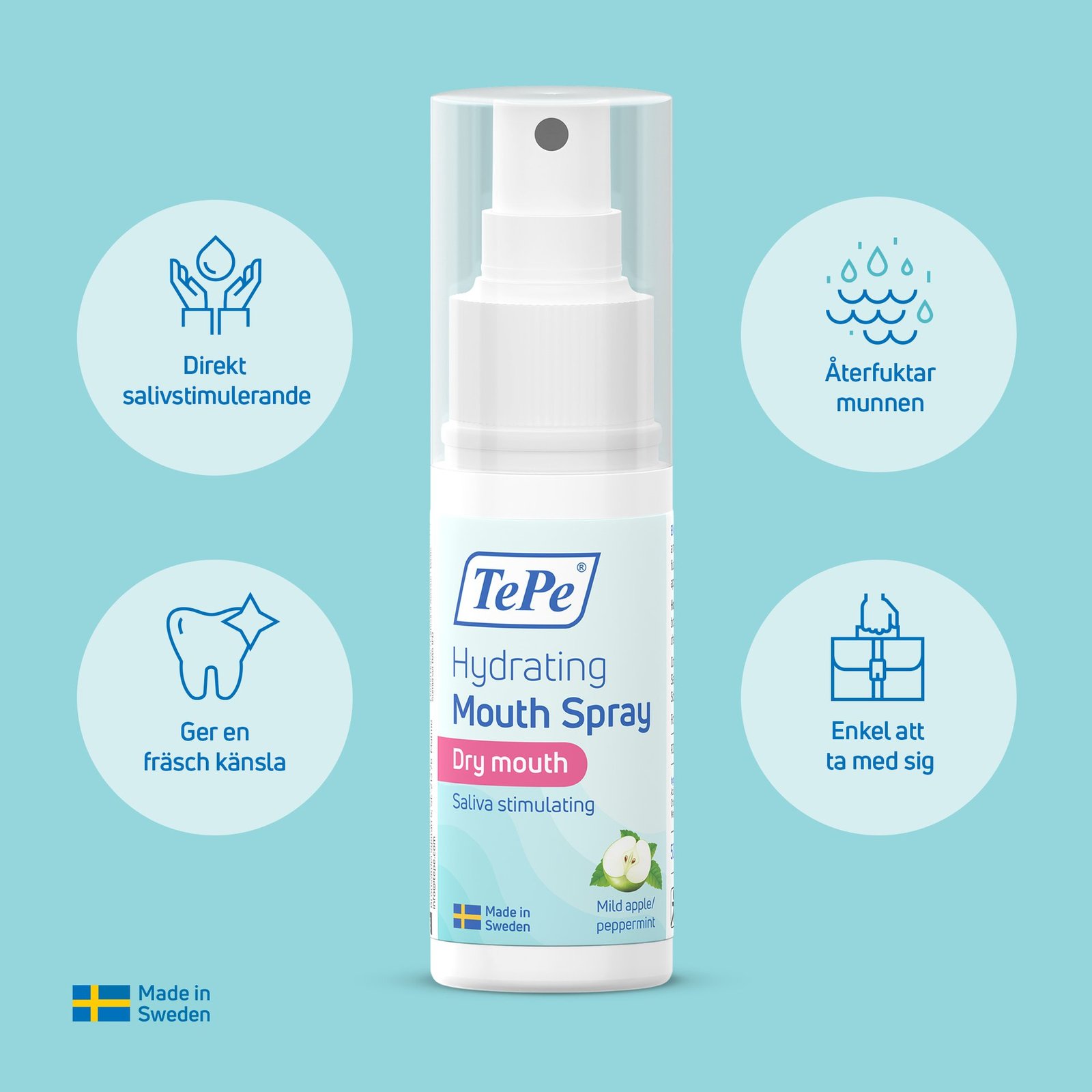 Tepe Hydrating Mouth Spray Mild Äpple/Pepparmint 50 ml