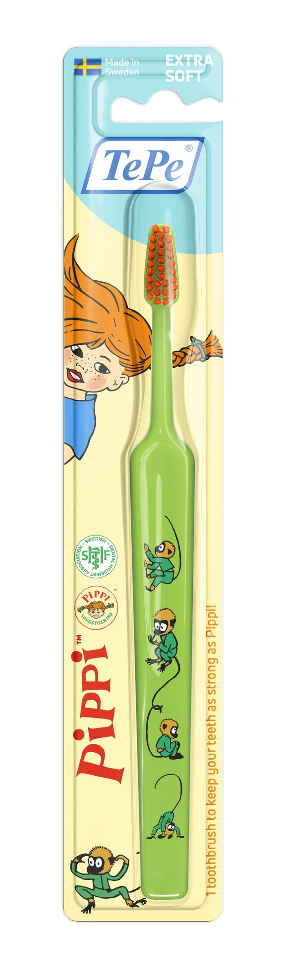 TePe Kids Pippi Extra Soft Tandborste 1-pack