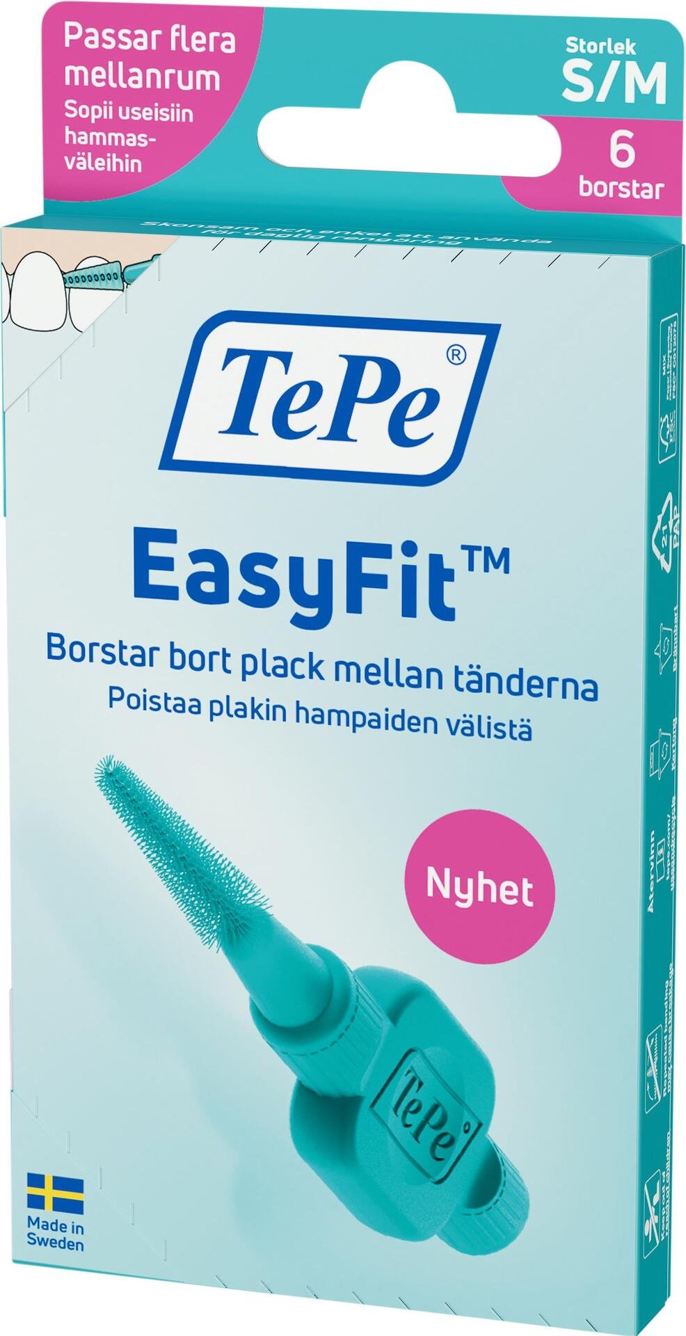 TePe EasyFit S/M 6 st