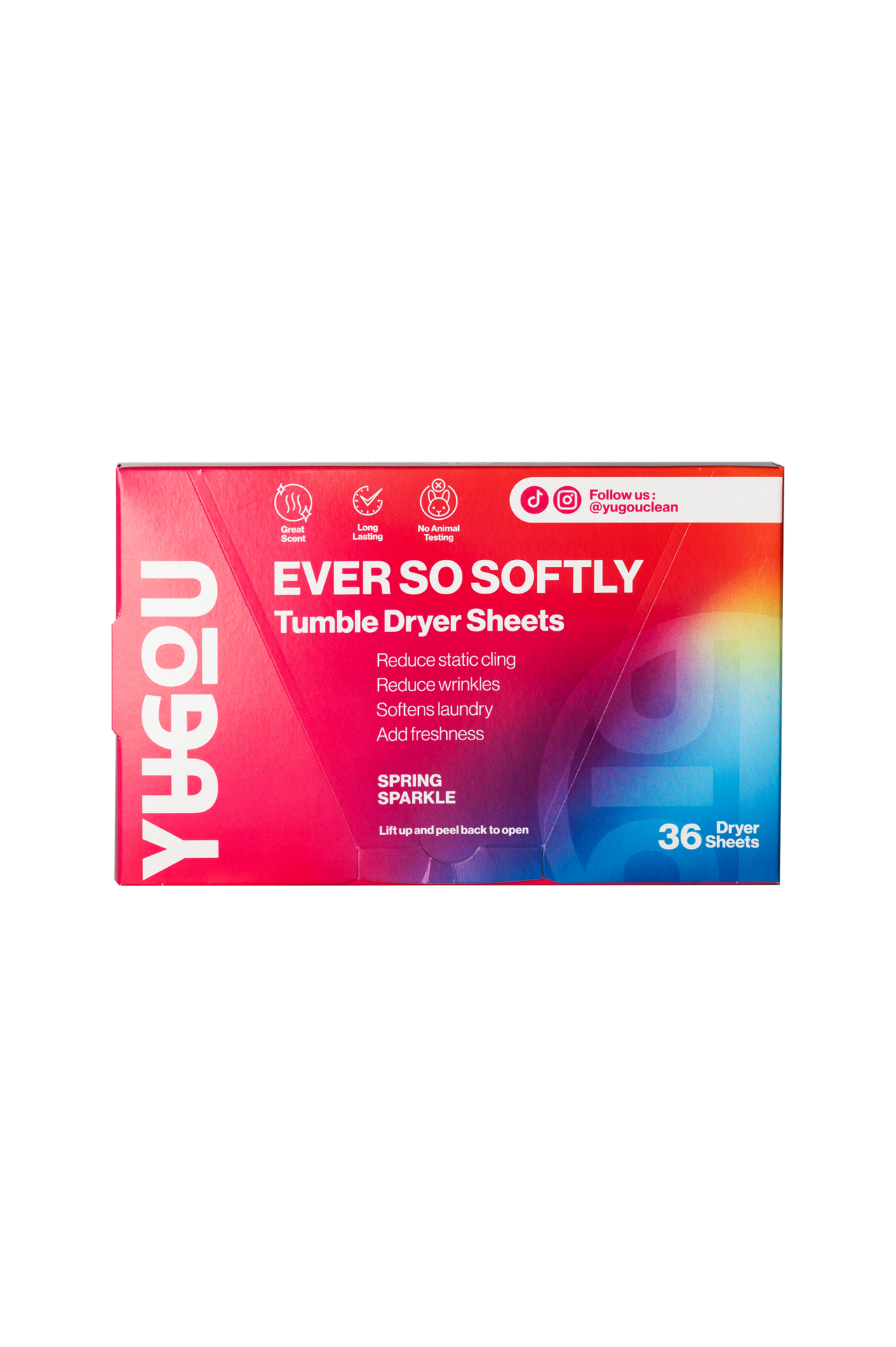 YUGOU EVER SO SOFTLY Tumble Dryer Sheets - Spring Sparkle 36 st