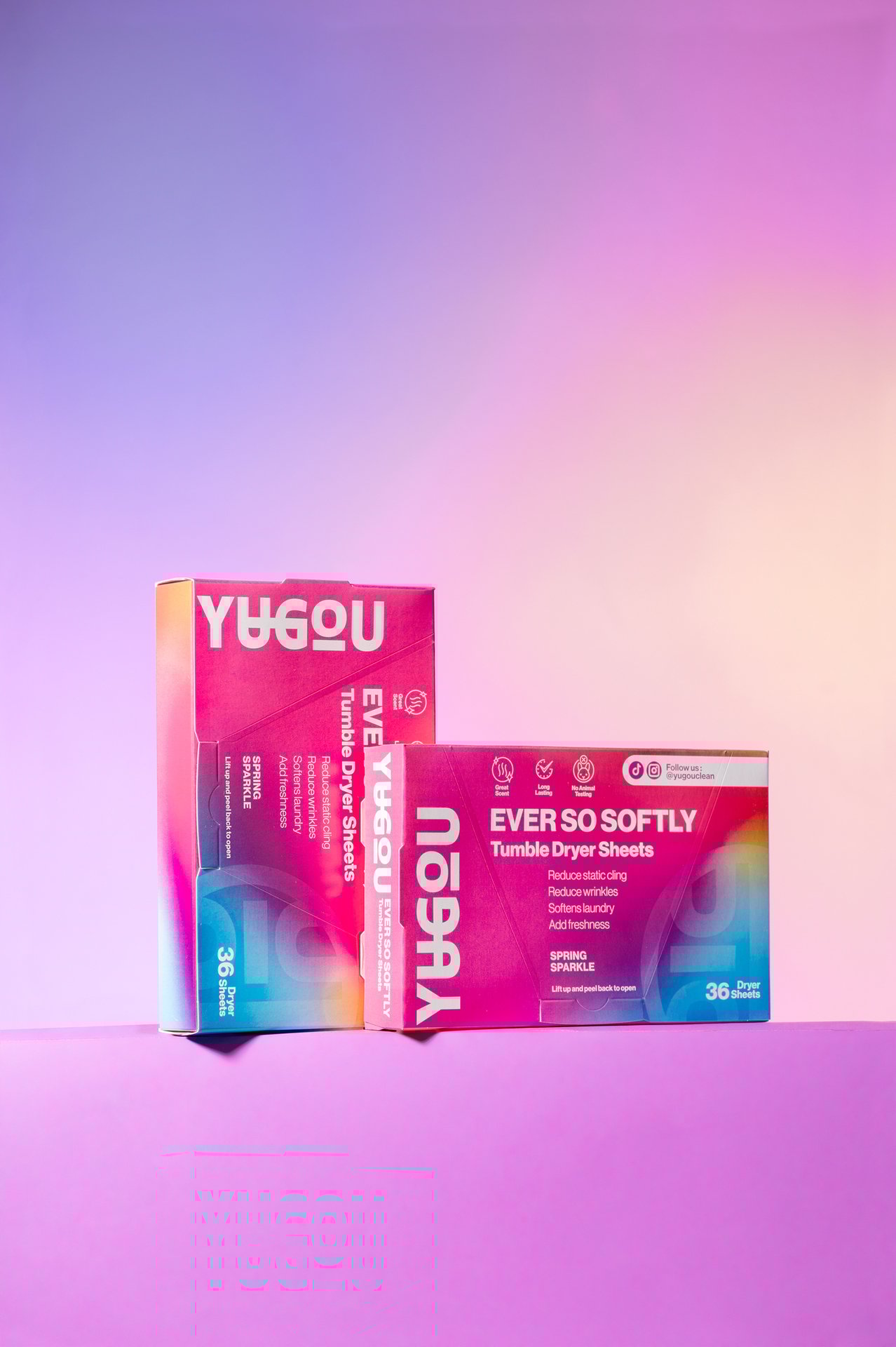 YUGOU EVER SO SOFTLY Tumble Dryer Sheets - Spring Sparkle 36 st