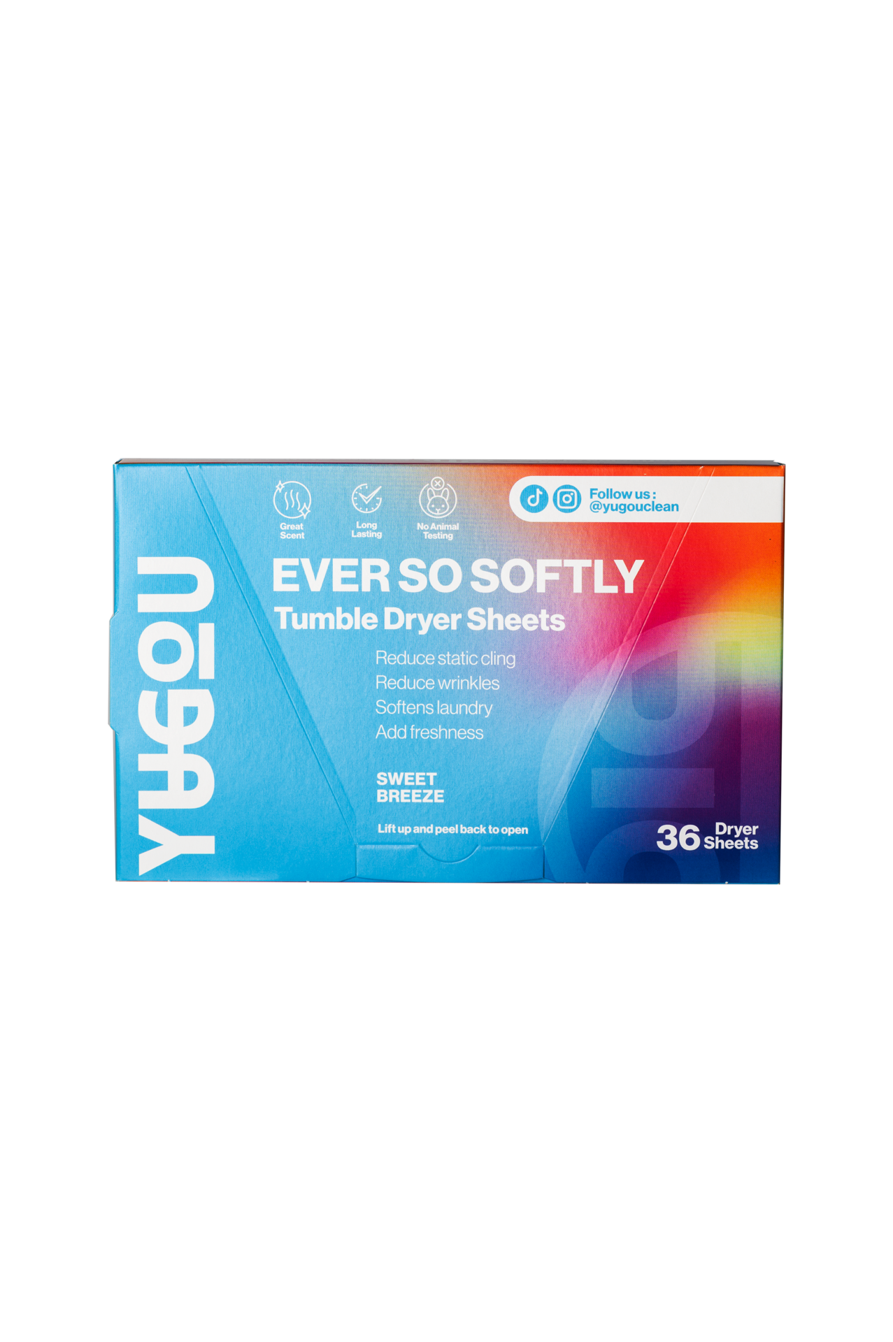 YUGOU EVER SO SOFTLY Tumble Dryer Sheets - Sweet Breeze 36 st