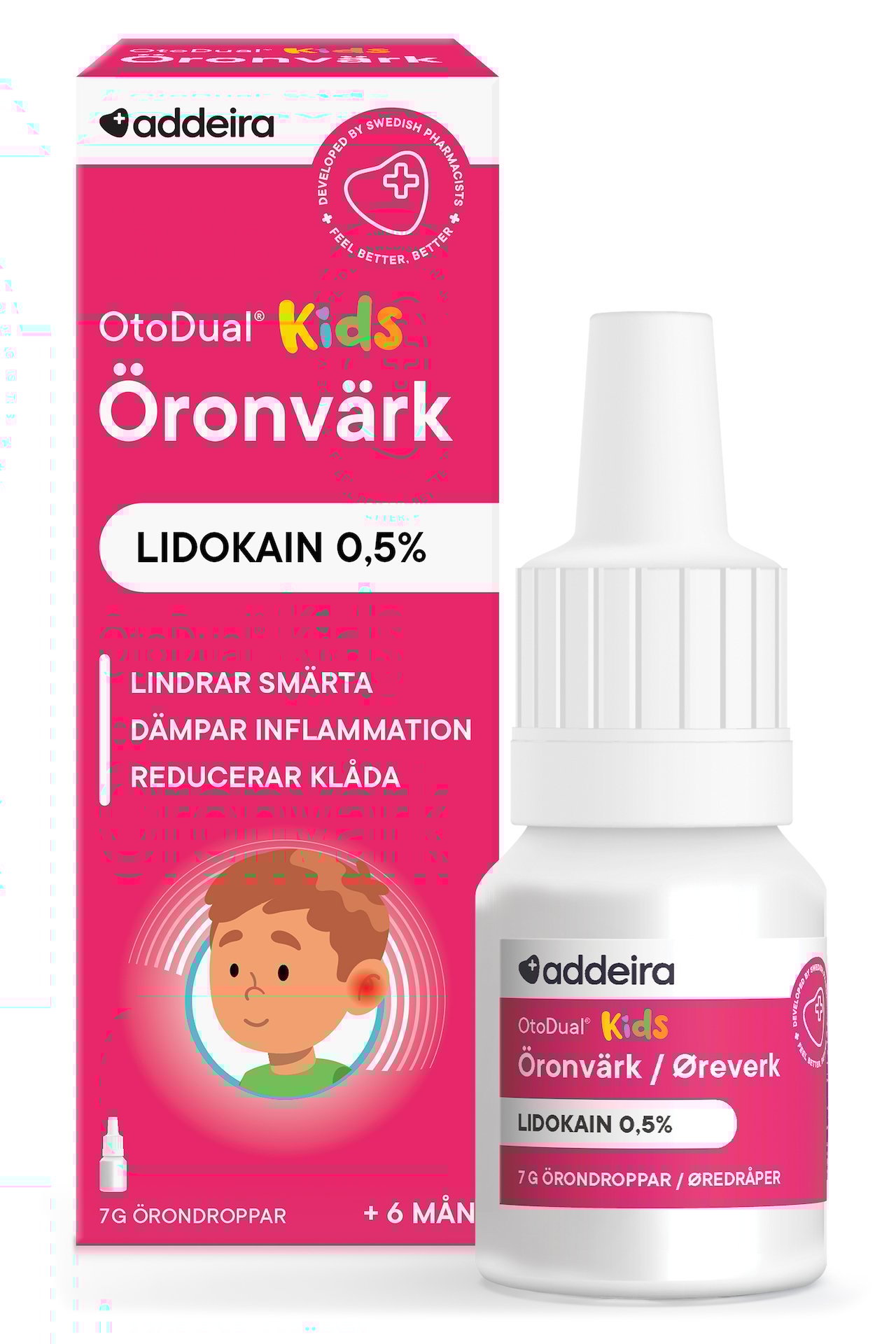 addeira OtoDual Kids Örondroppar 7 g