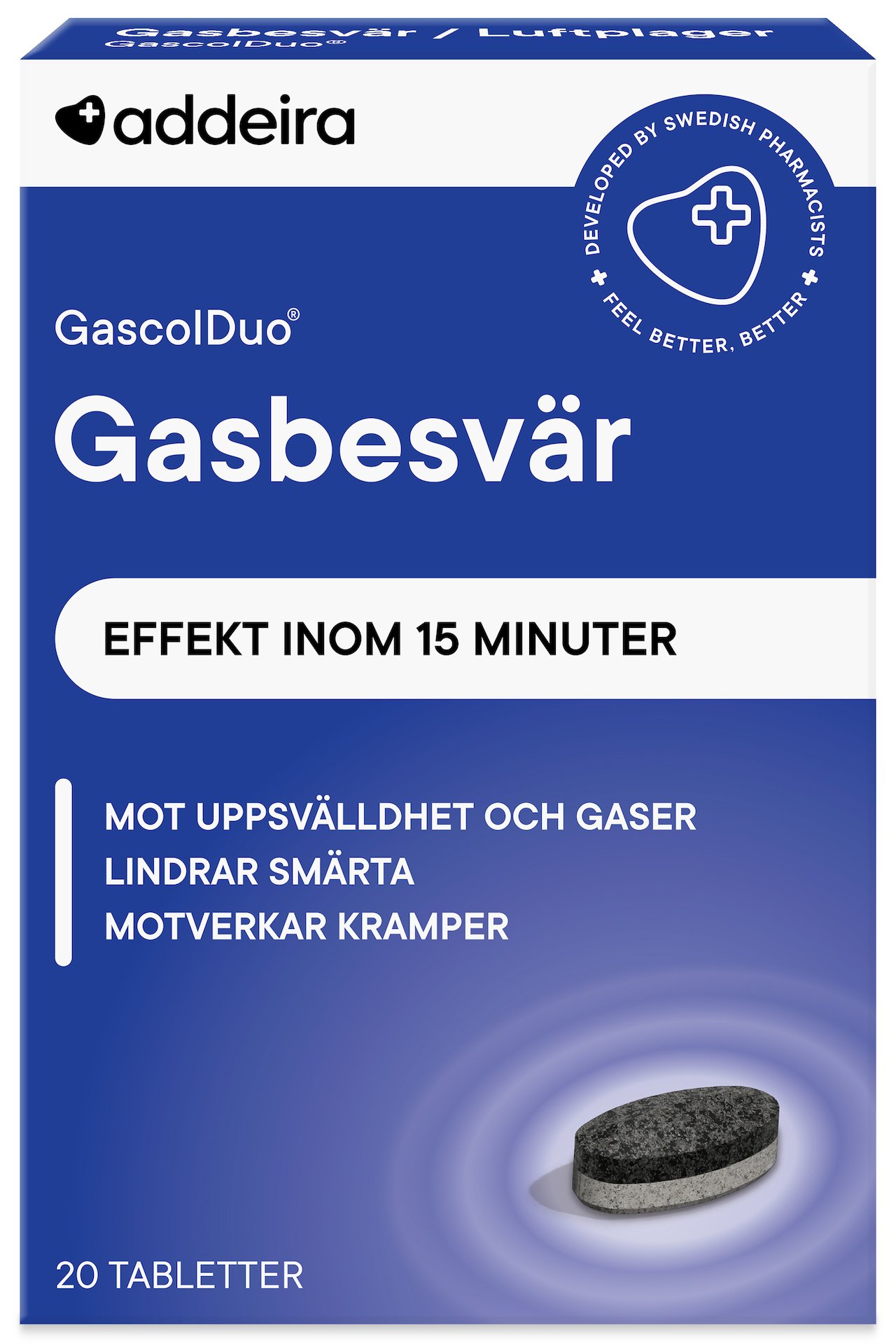 addeira GascolDuo Gasbesvär 20 tabletter