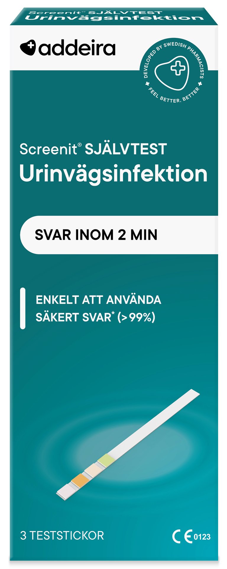 addeira Screenit Självtest UVI 3 st