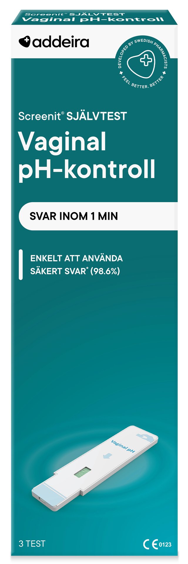 addeira Screenit Självtest Vaginal pH 3 st