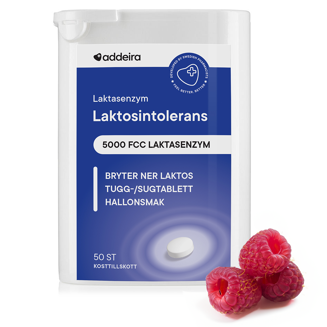 addeira Laktasenzym Laktosintolerans 50 tuggtabletter
